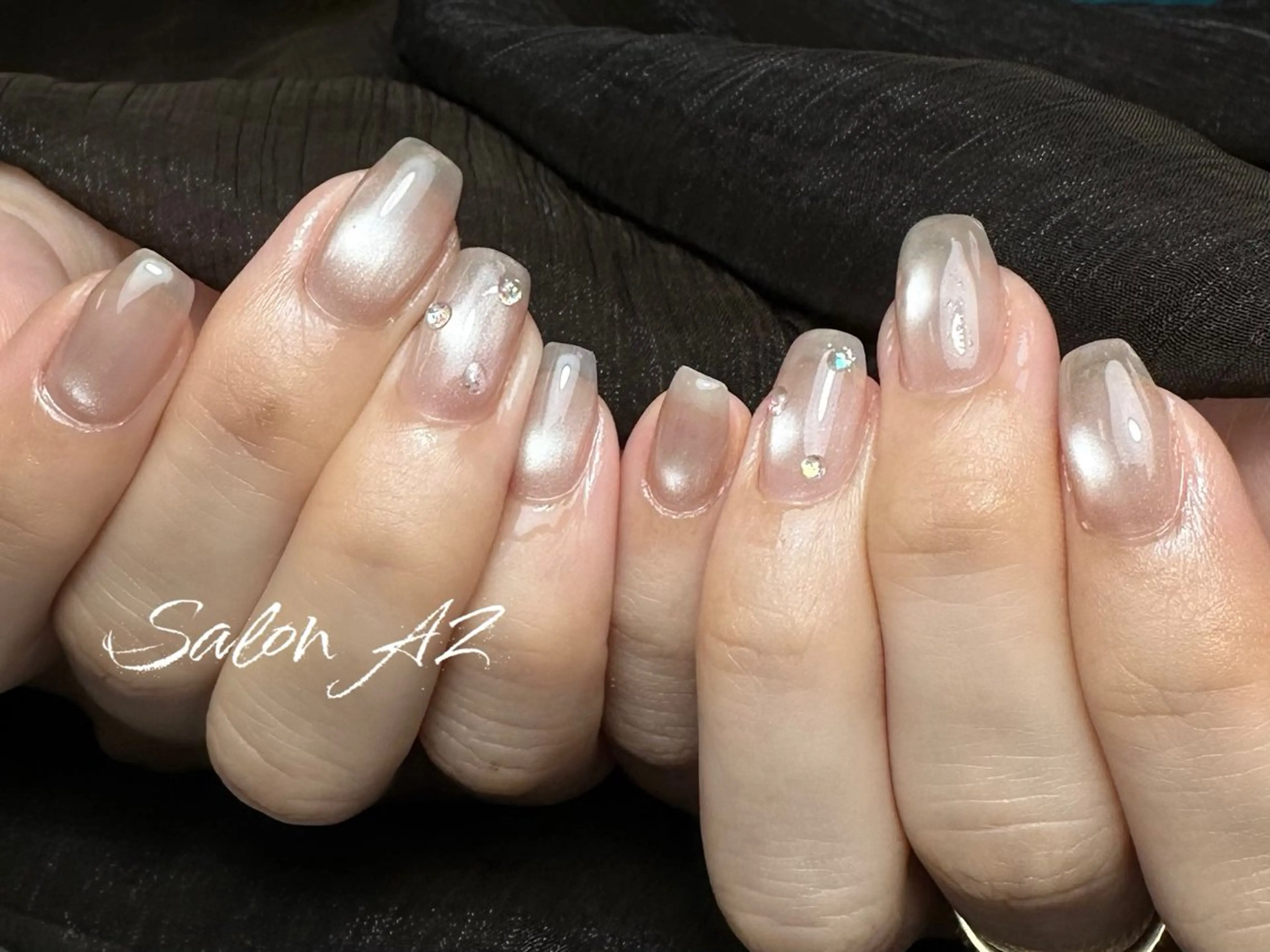 ネイル アートネイル フットネイル フレンチネイル マグネットネイル 持ち込み ハンドネイル salon AZ NANAのネイルデザイン