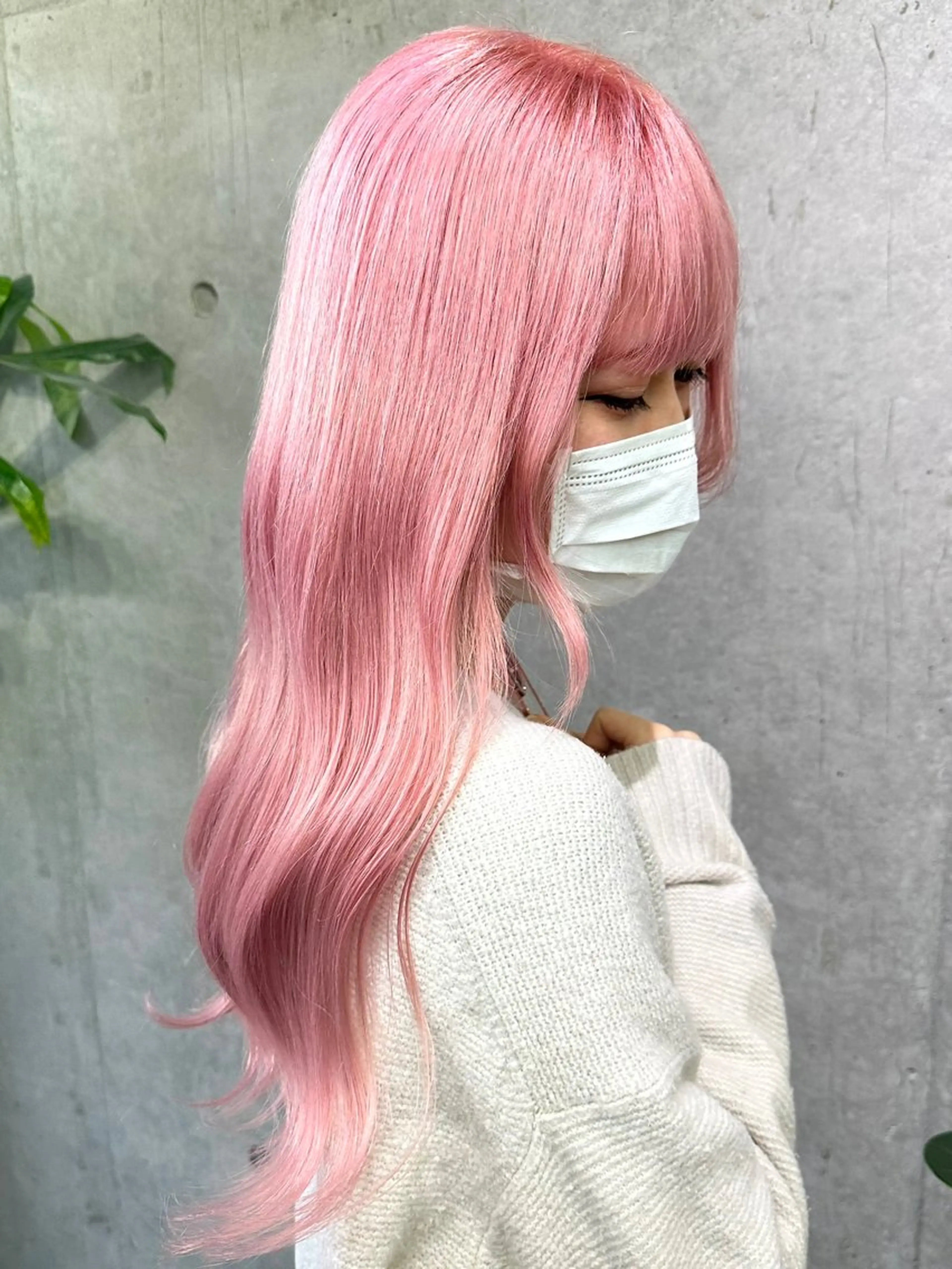 ロング カラー ピンクカラー ホワイトピンク ヘアカラー 名古屋のピンク好き かずくん🦩のヘアスタイル