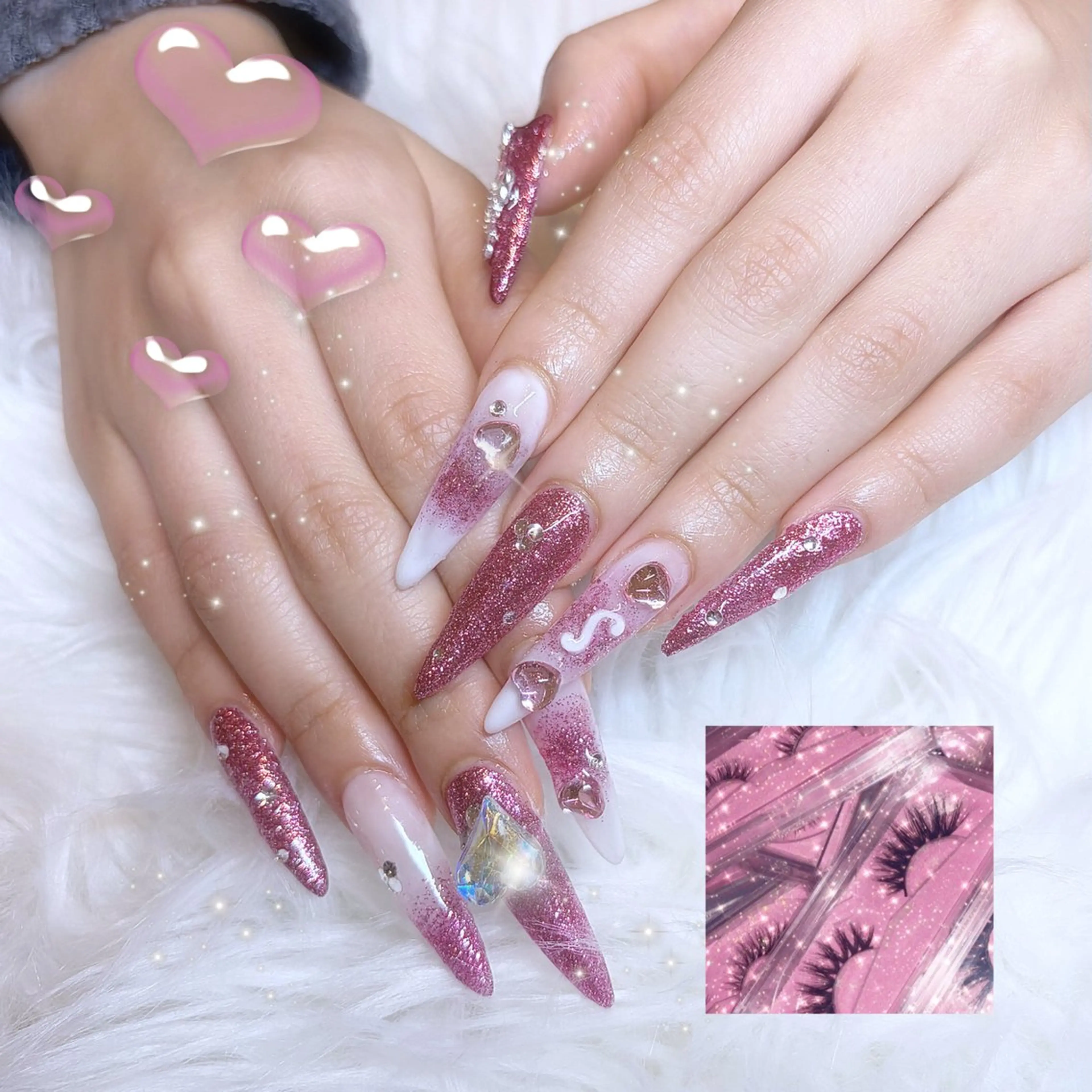 ネイル キラキラネイル ayumi‪‪❤︎‬ Betty Nailのネイルデザイン