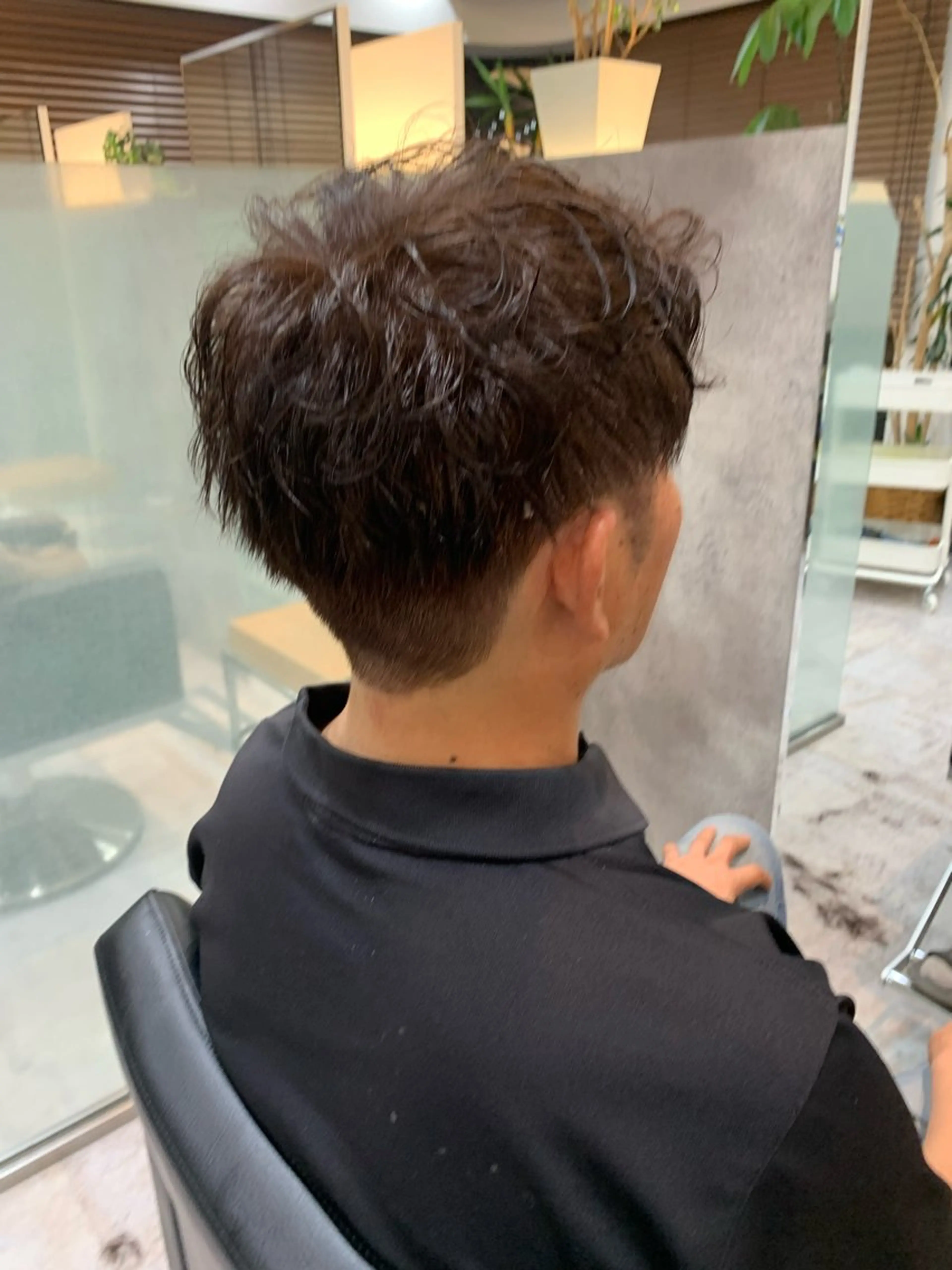 カラー パーマ スパイラルパーマ 北川 栞菜のヘアスタイル