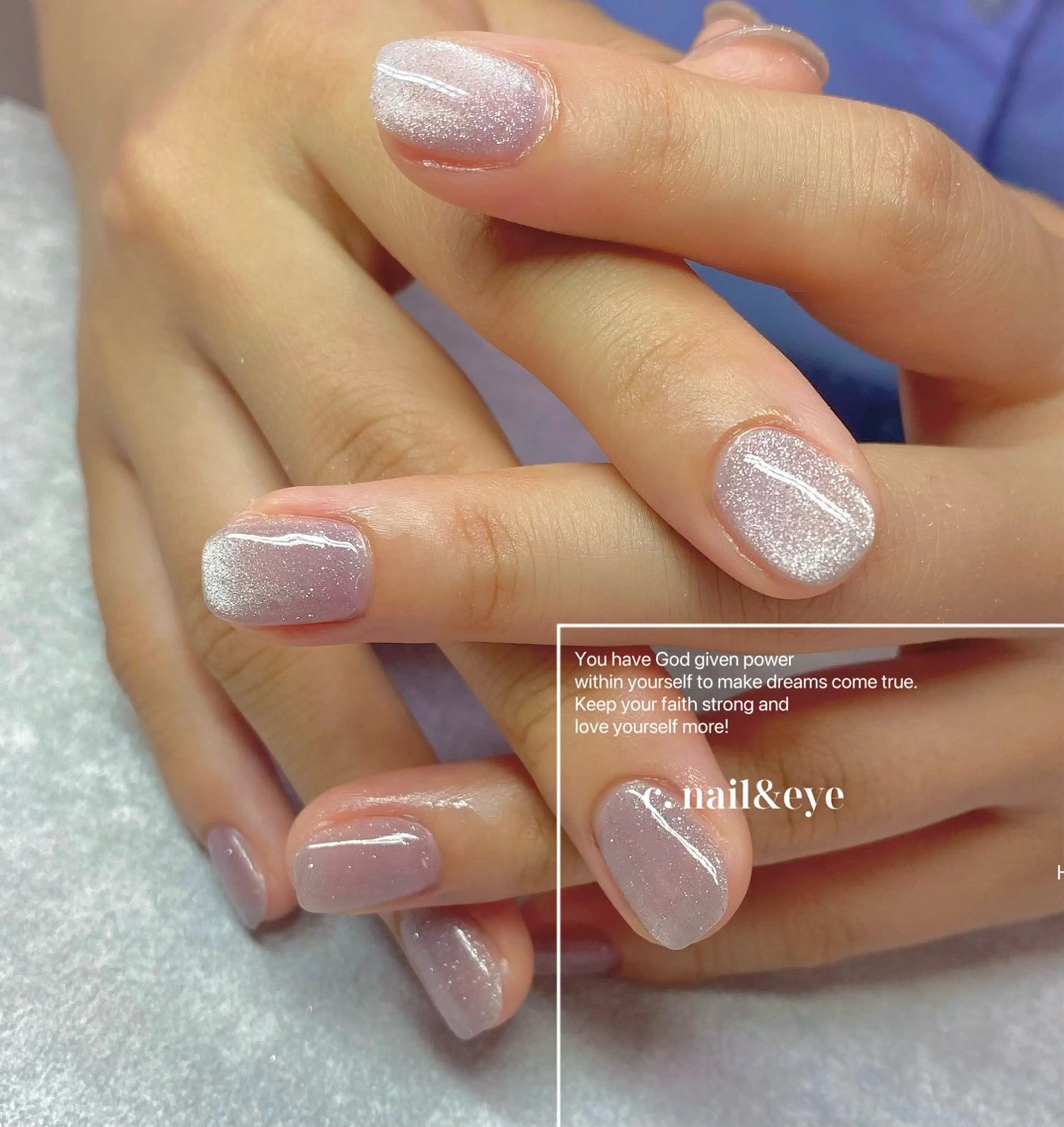 ネイル フラッシュネイル フレンチネイル 氷ネイル・うるうるネイル マグネットネイル ハンドネイル C.Nail &Eye筑紫駅のネイルデザイン