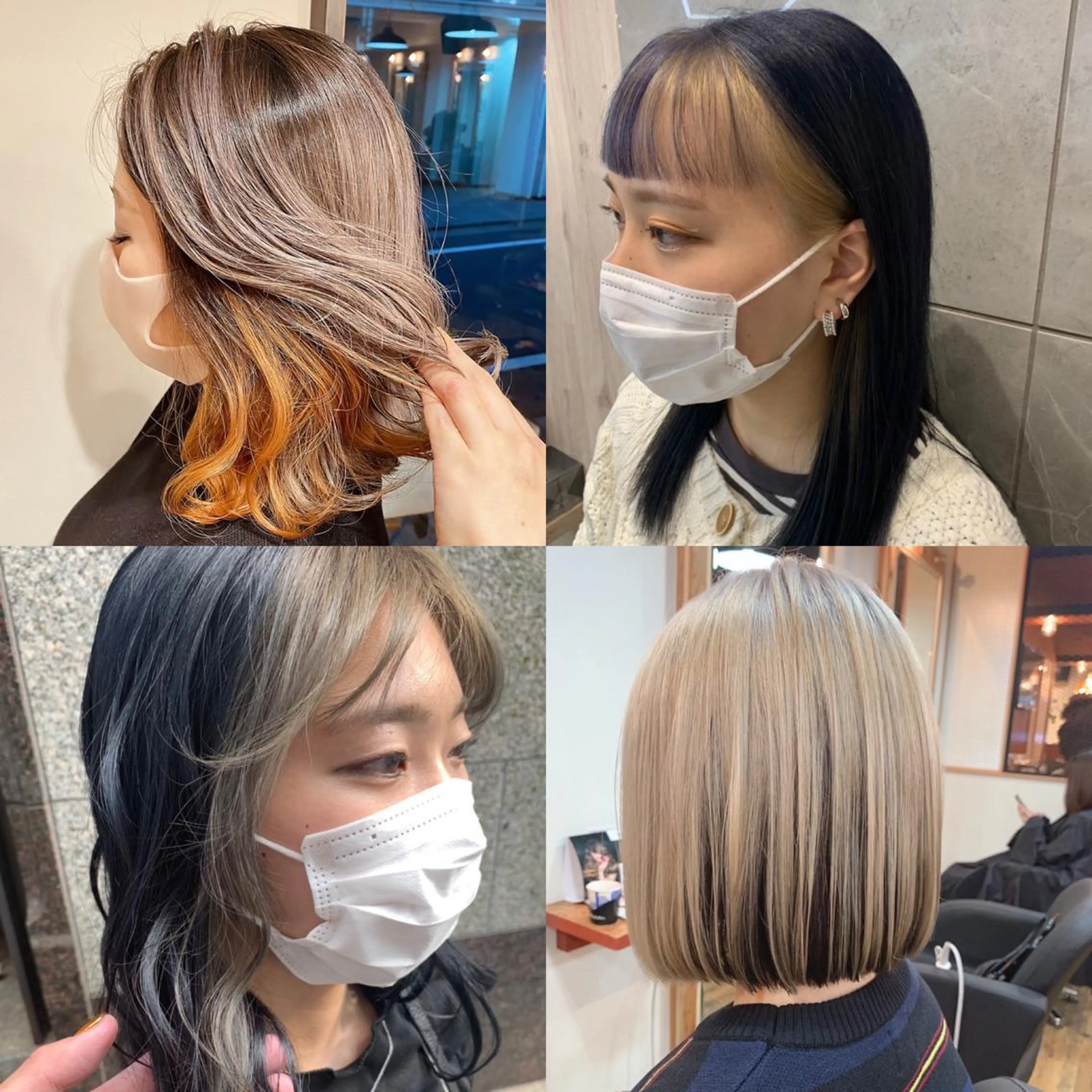 ミディアム カラー ヘアアレンジ ベージュカラー ブリーチ ケアブリーチ カシス デザインカラー ✨🧸チバ ダイスケ🧸✨のヘアスタイル