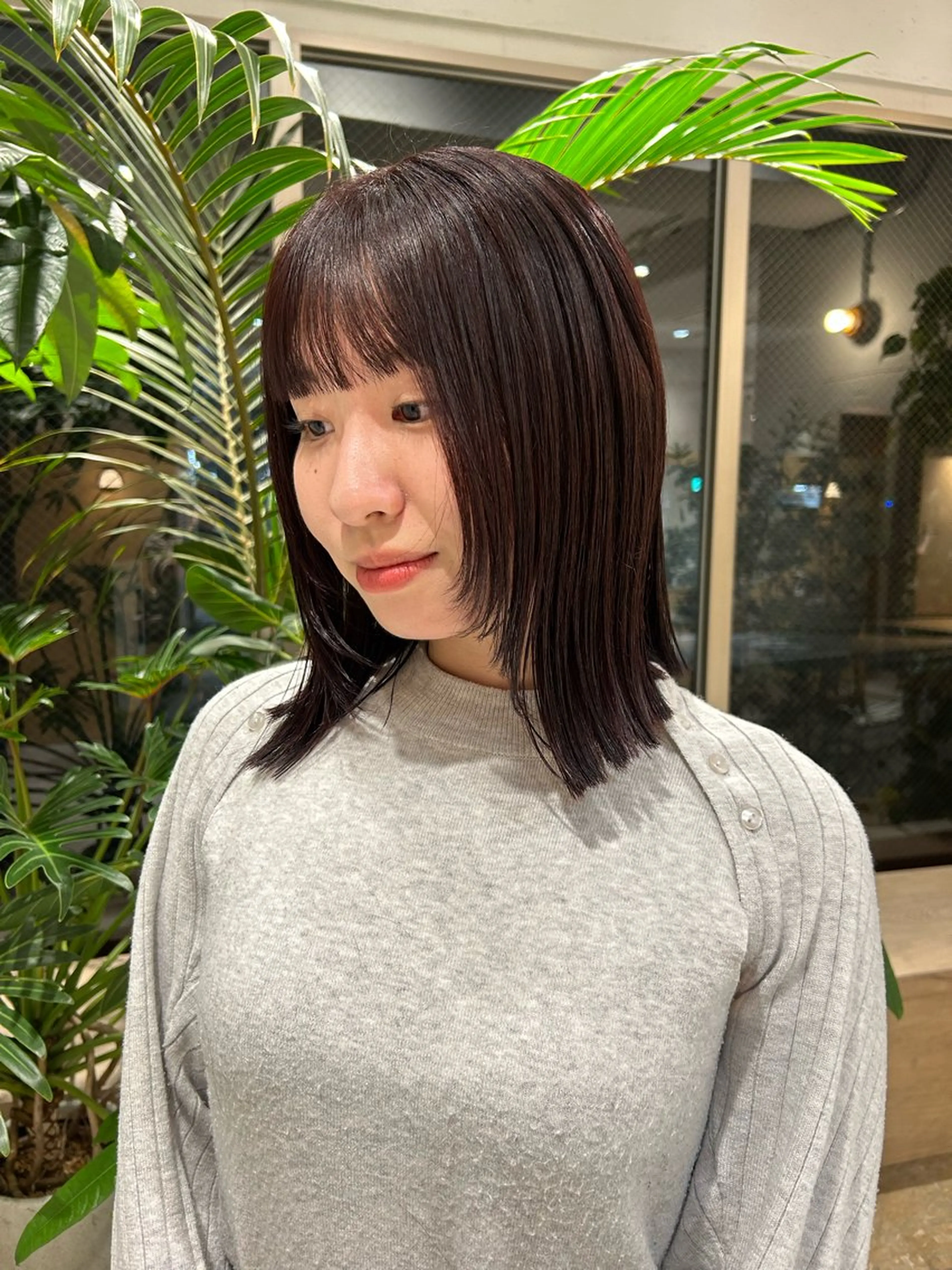 ミディアム カラー 🦖ミニボブ/ボブ /MOEKA🦕のヘアスタイル