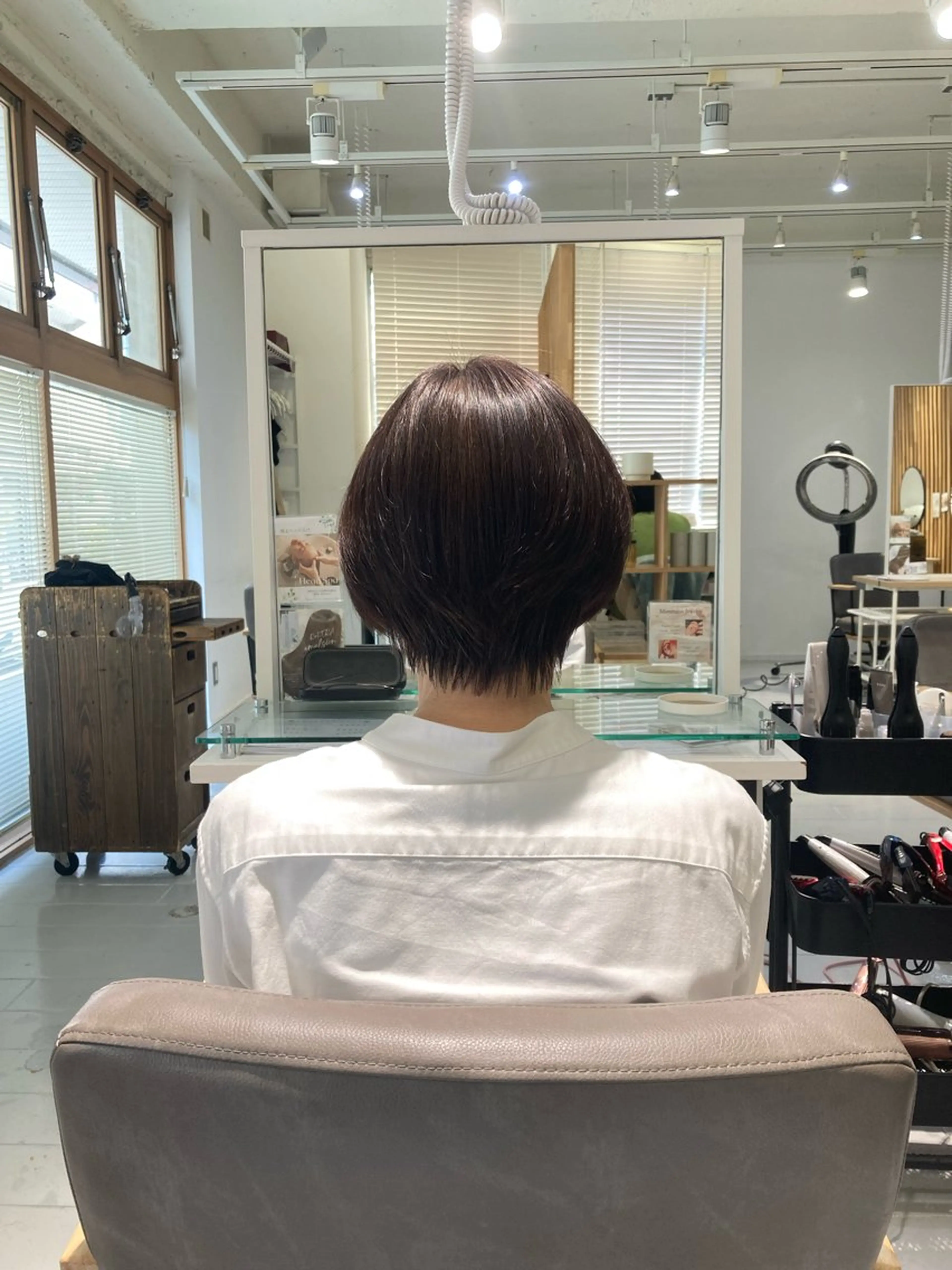 ショート カット ヘアカラー トリートメント 🫧ゆうき🪽 髪質改善/ハイライトのヘアスタイル