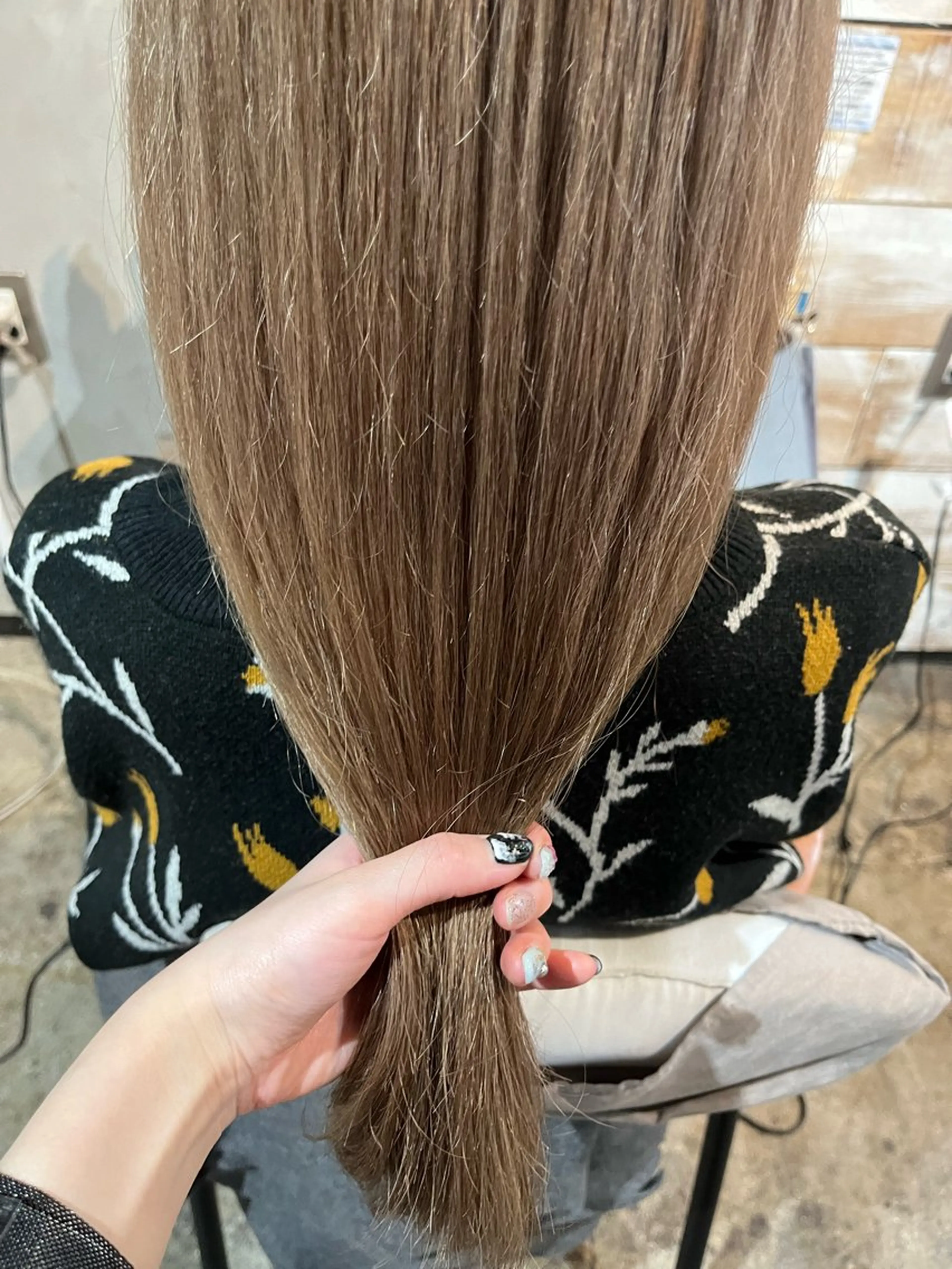 ロング カット ヘアカラー トリートメント 小顔カット/韓国 カラー🌙shikiのヘアスタイル