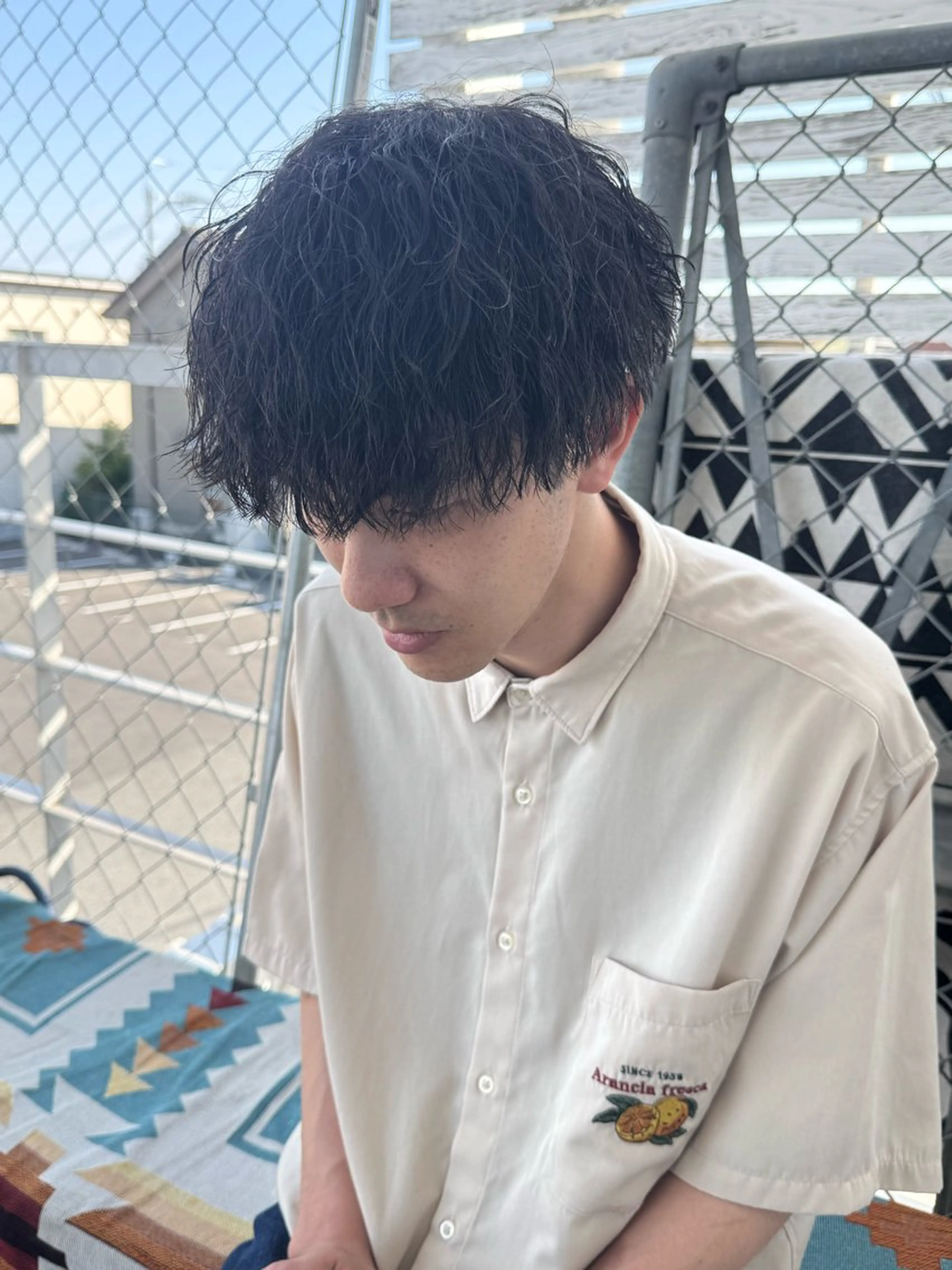 ショート パーマ メンズ メンズパーマ ツイストスパイラルパーマ スパイラルパーマ カット パーマ メンズ特化サロン ユウヘイのヘアスタイル