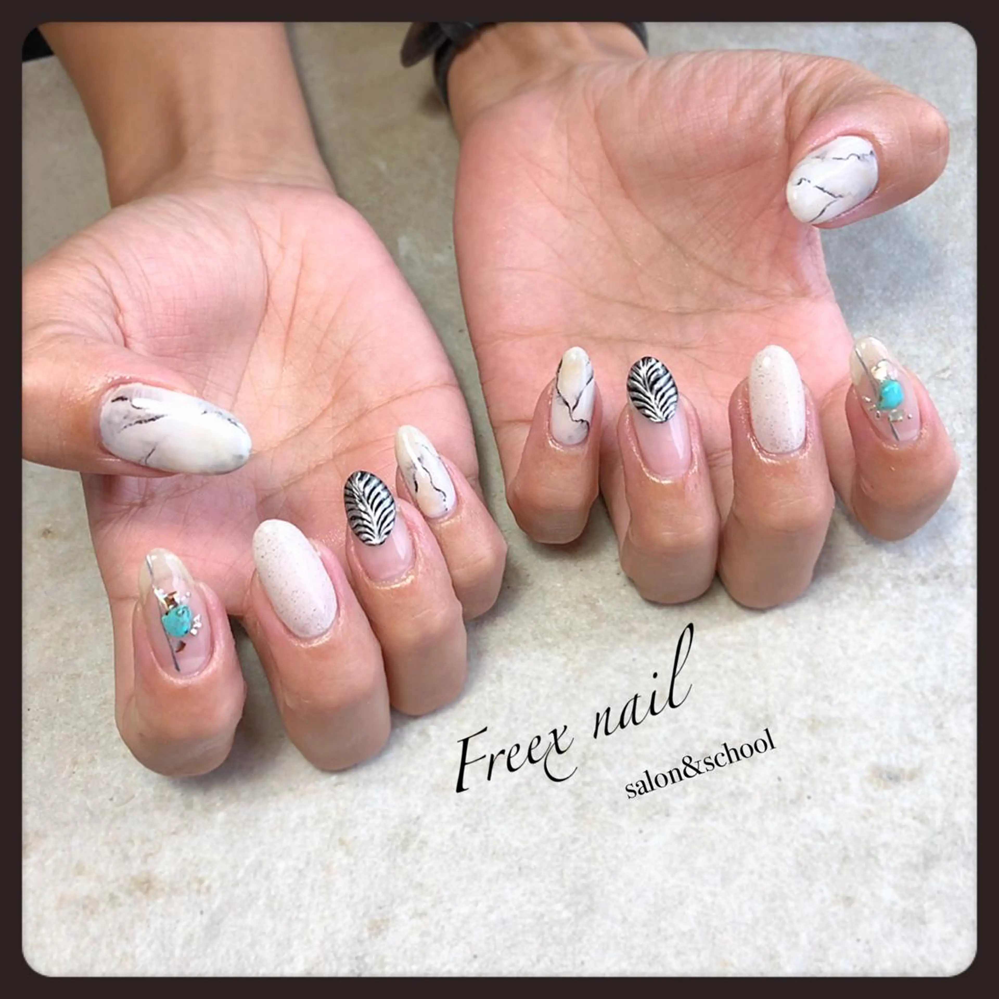 ネイル シルバー freex nail /ニュアンス/個性派のネイルデザイン