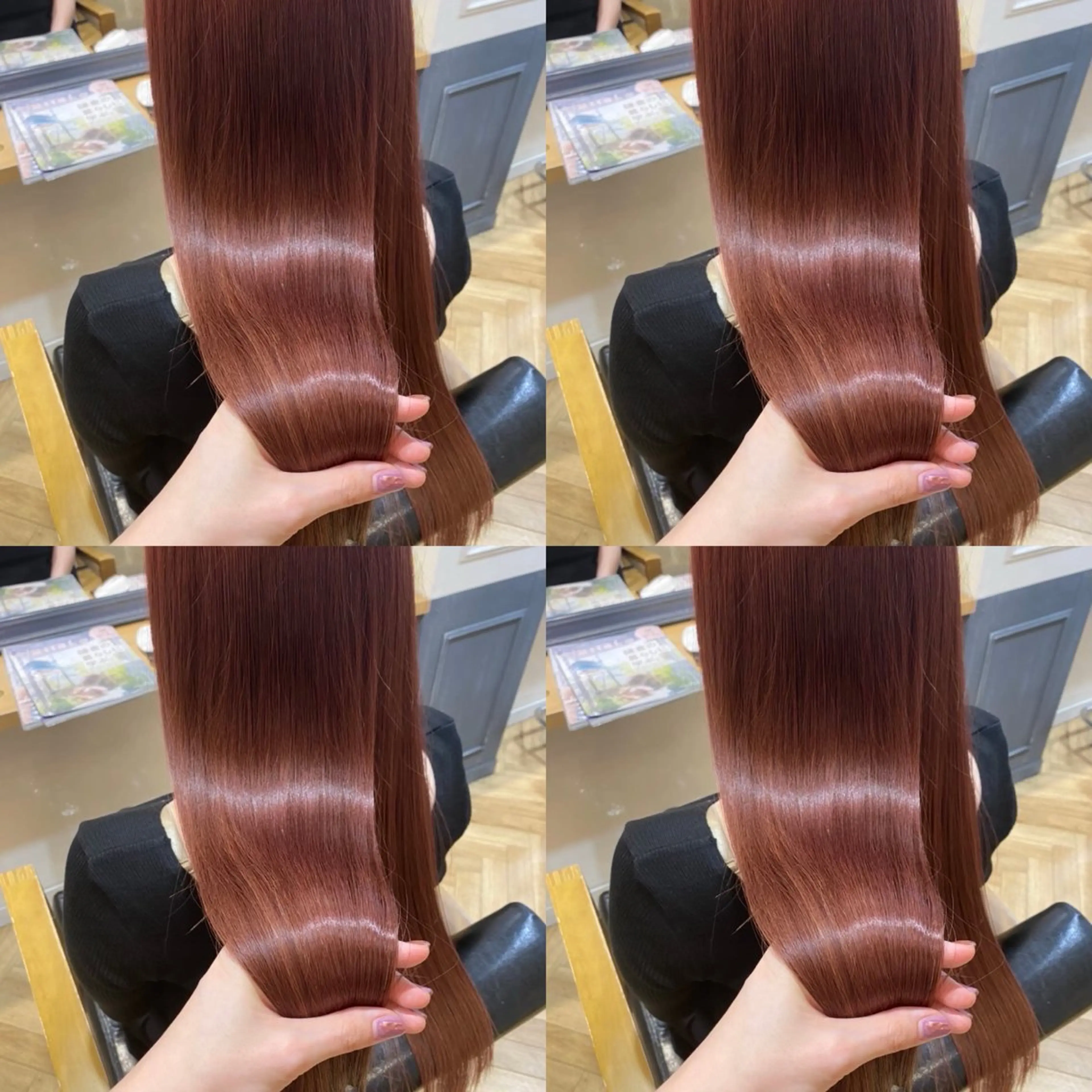 ロング カラー ヘアカラー トリートメント 艶髪×透明感カラー ののかのヘアスタイル