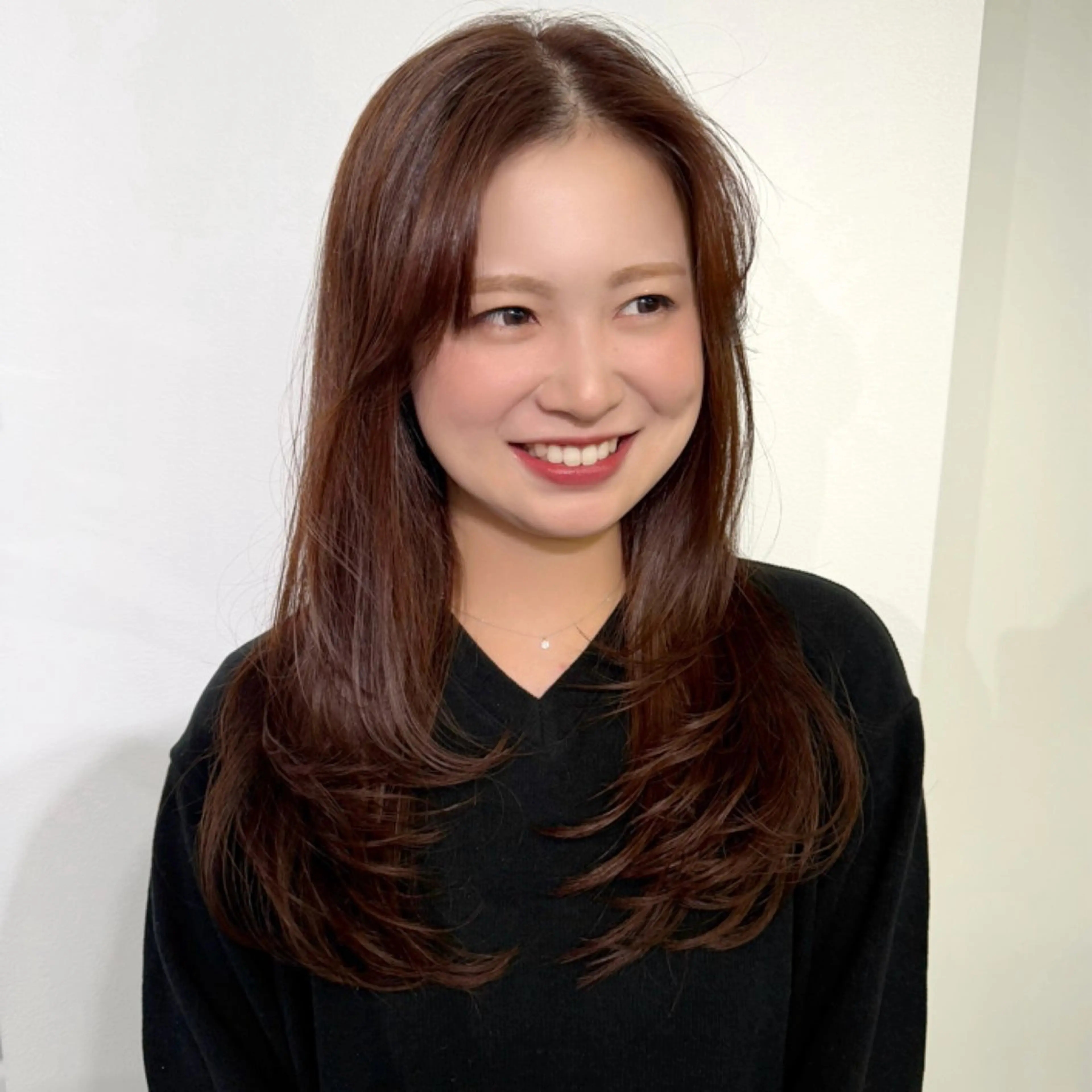 ロング 髪質改善 縮毛矯正 トリートメント 酸性ストレート カット ヘアカラー 髪質改善/艶カラー /透明感/石田桃子のヘアスタイル