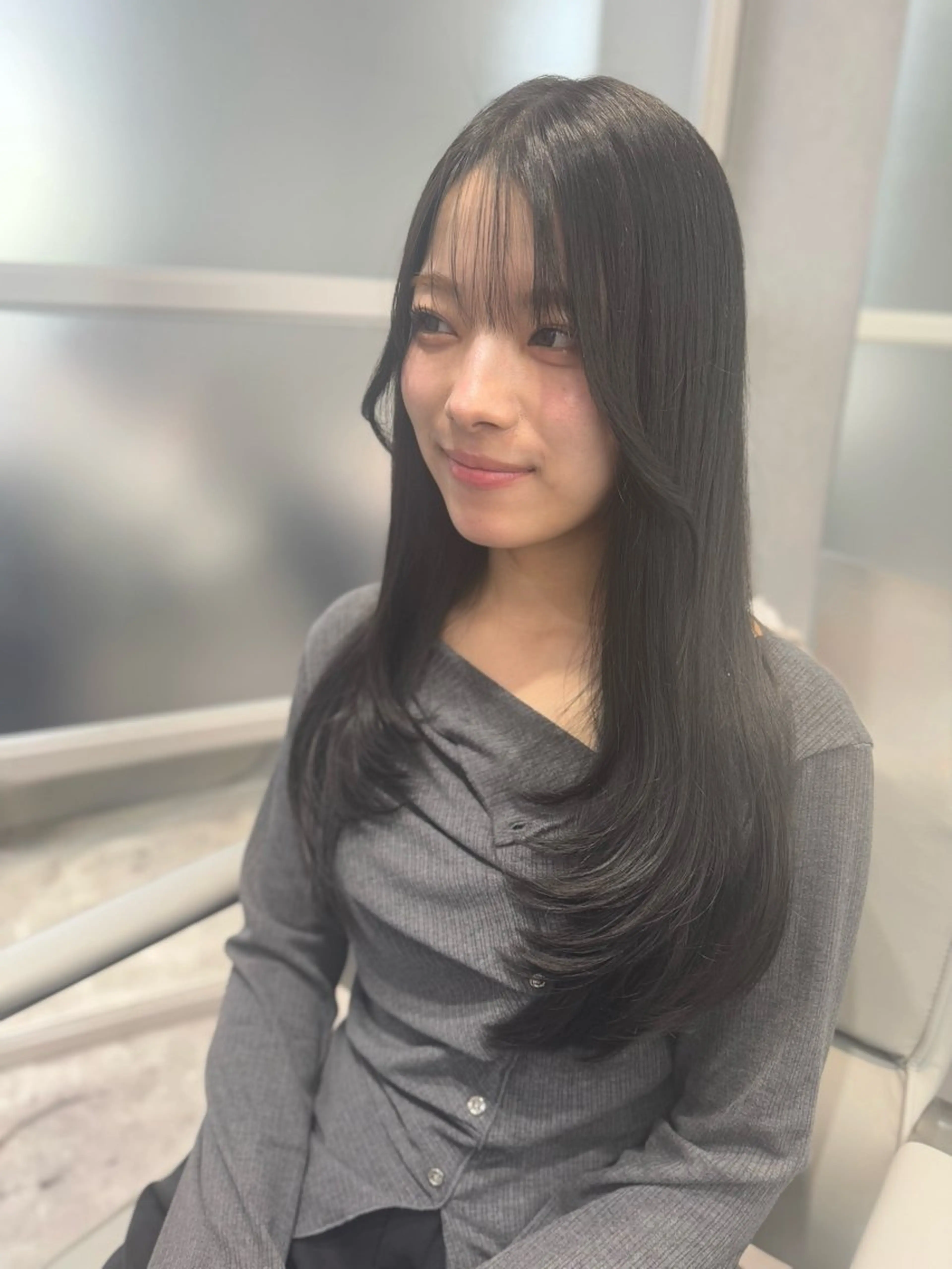 セミロング カット トリートメント 5 Noble ct .町田美容室のヘアスタイル