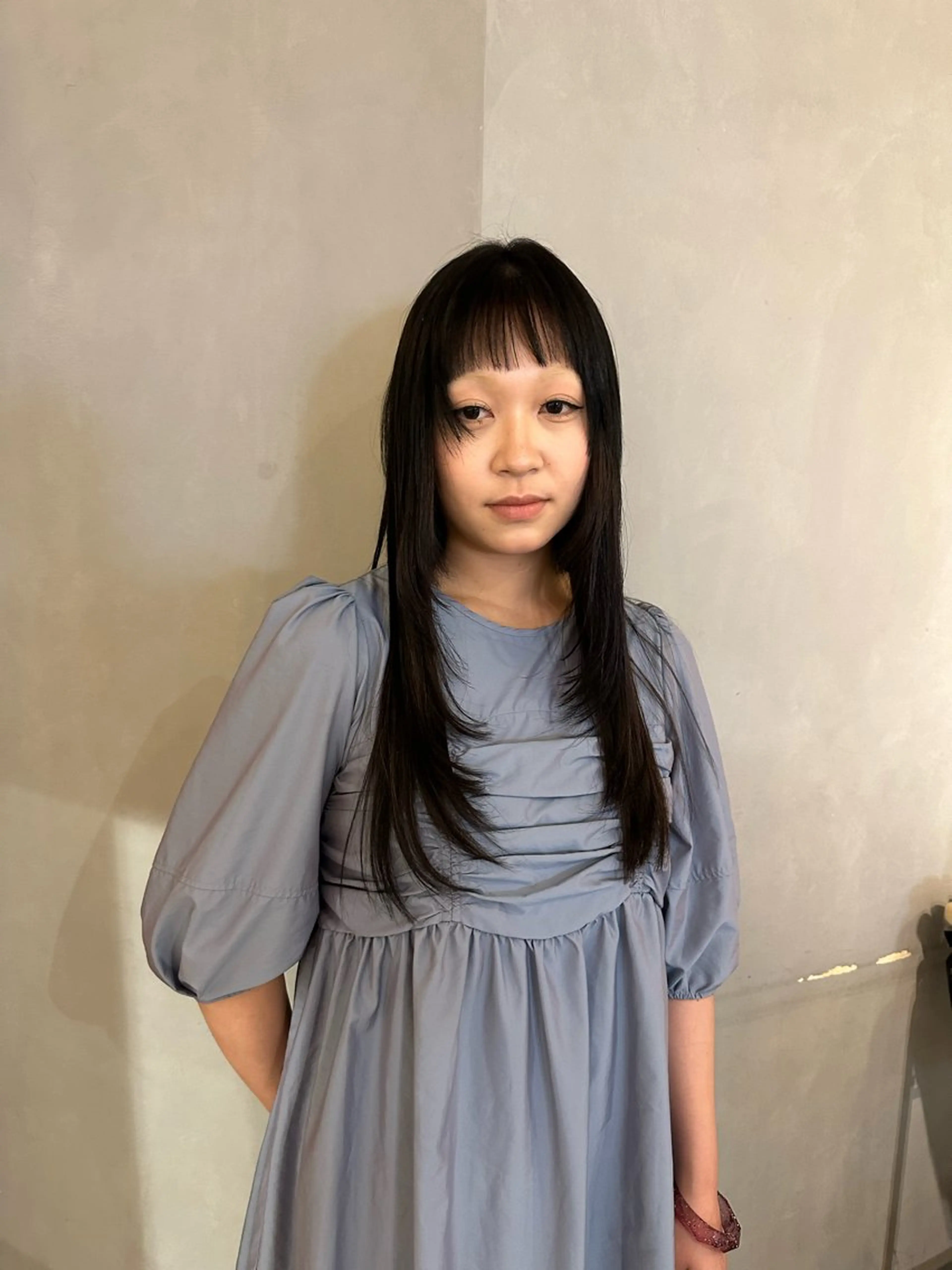 ロング カラー カット ヘアカラー エクステ 美髪・シールエクステ ホソタニリョウコのヘアスタイル