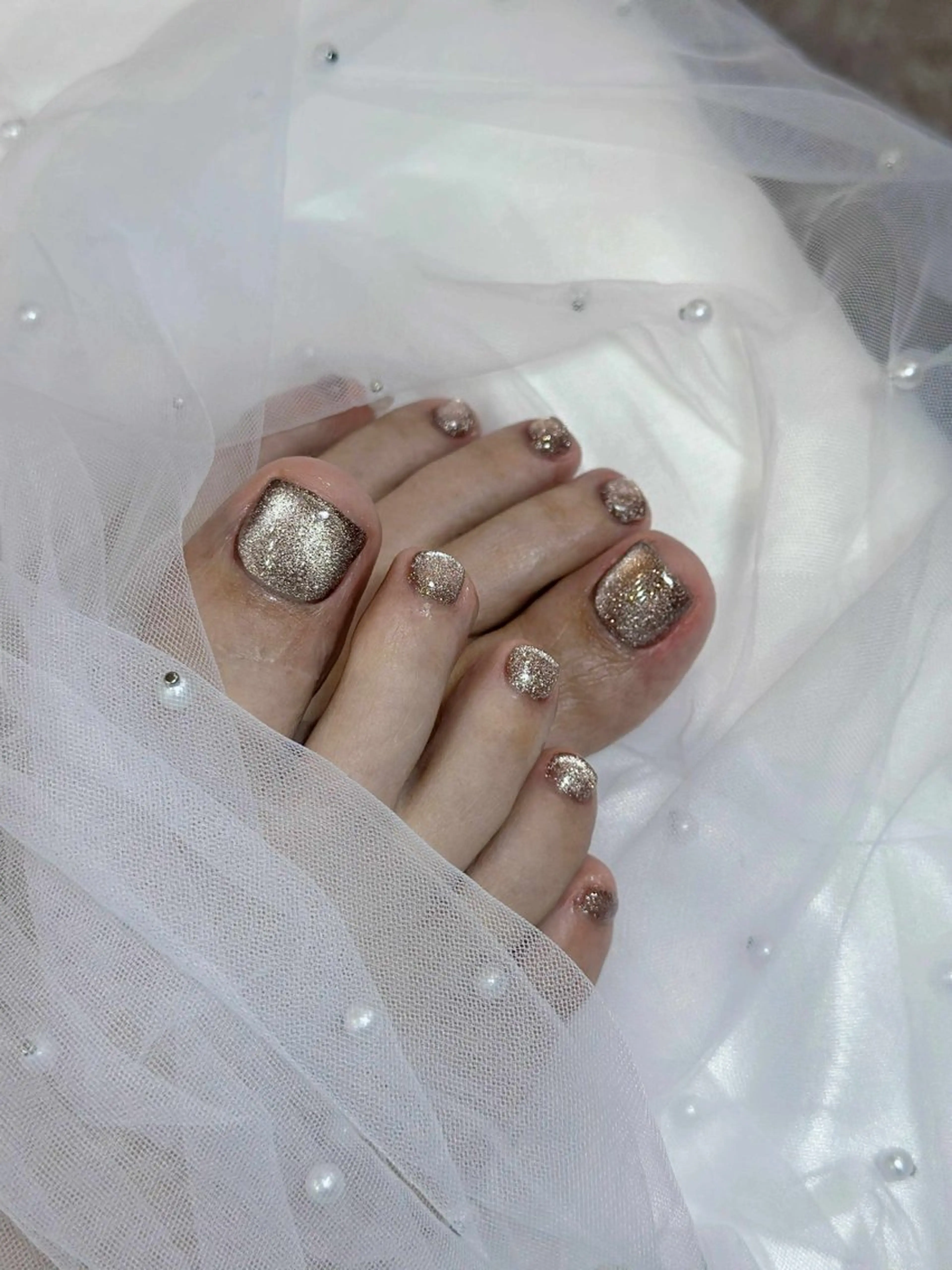 ネイル フットネイル マグネットネイル sora ❄️のネイルデザイン