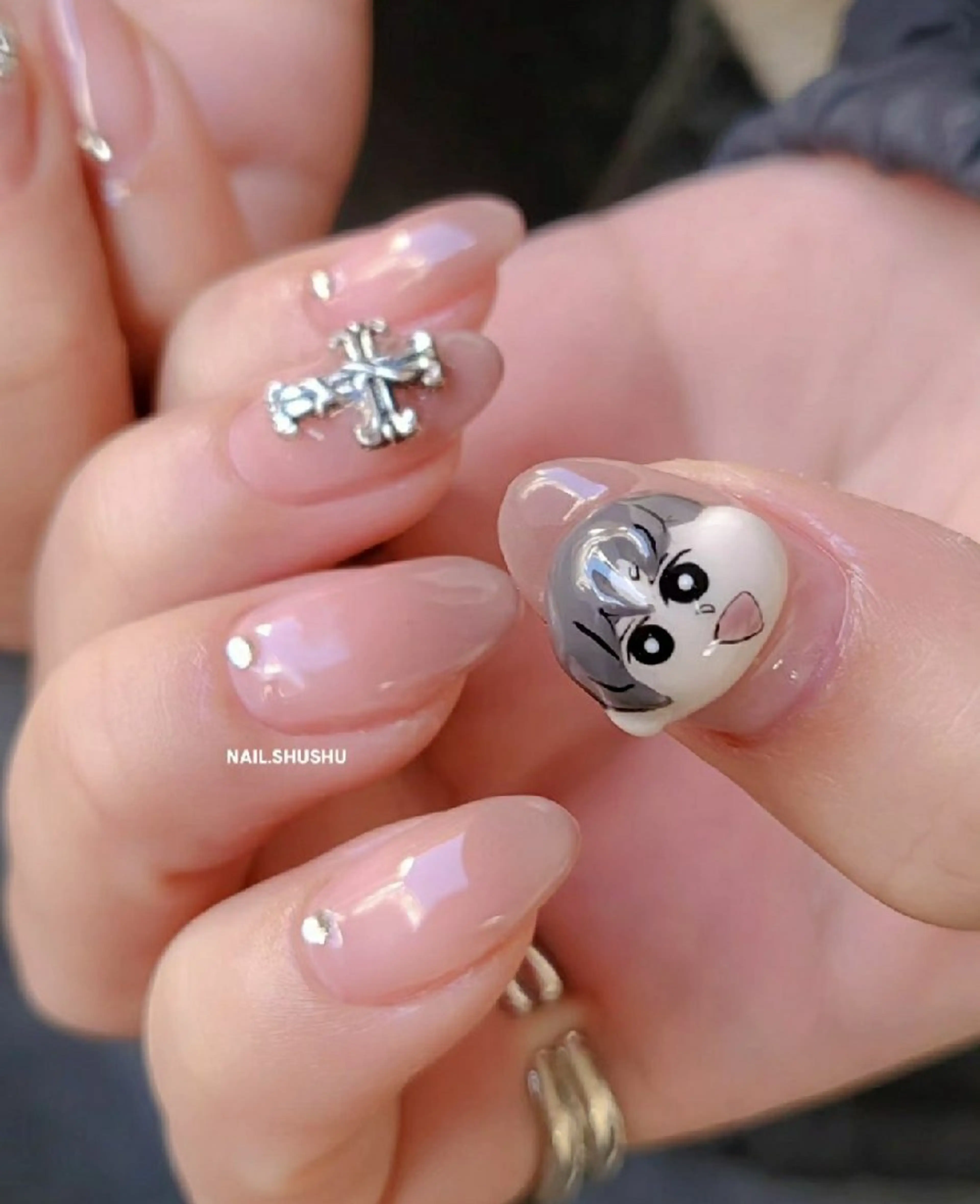 ネイル 持ち込み ニュアンスネイル ワンカラーネイル シンプルネイル 冬ネイル ハンドネイル 3dパーツ/流行り 👧shushu❤️のネイルデザイン