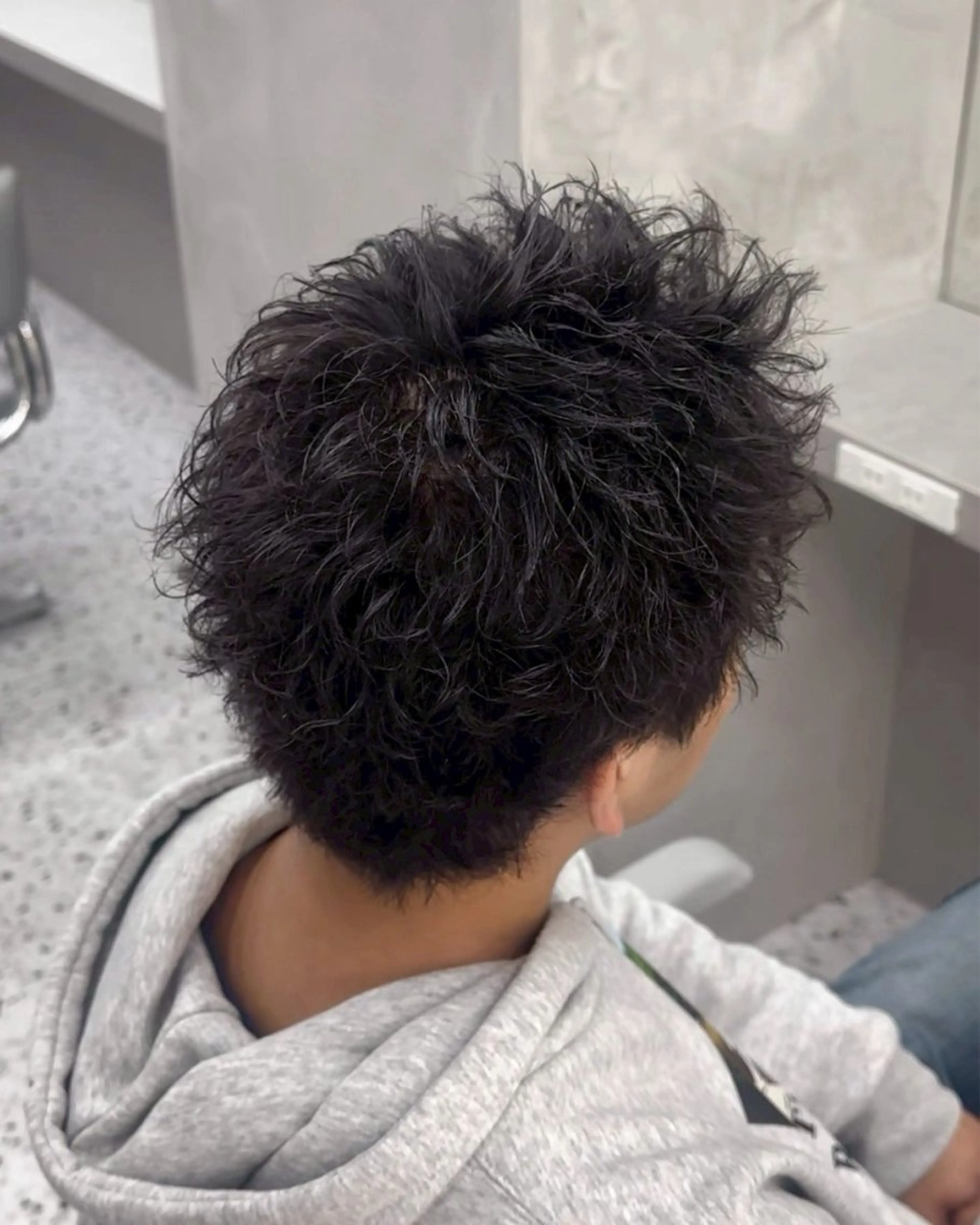 メンズ スパイキーショート メンズ専門/パーマ 特化/栄/北出瑞貴のヘアスタイル