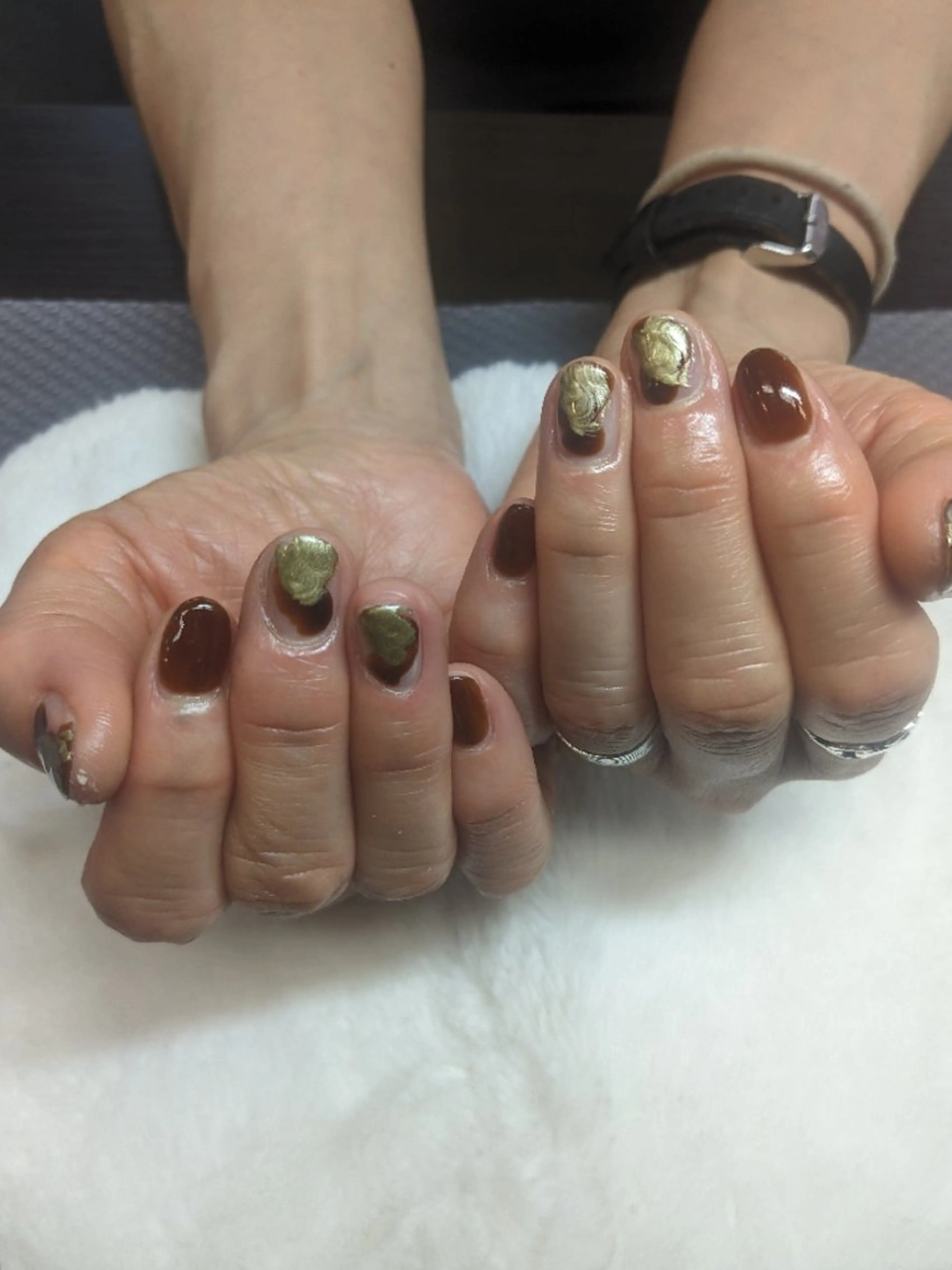 ネイル sanjo 🧸yuki🤎のネイルデザイン