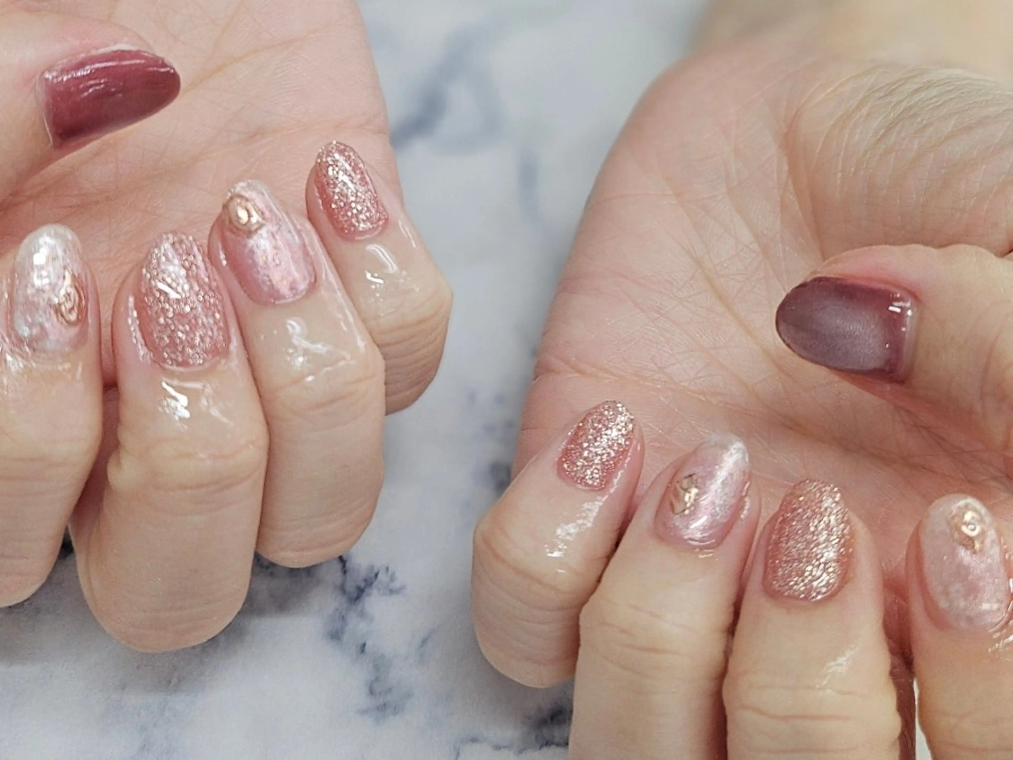 ネイル フラッシュネイル マグネットネイル NailSalon LuireYUUNAのネイルデザイン