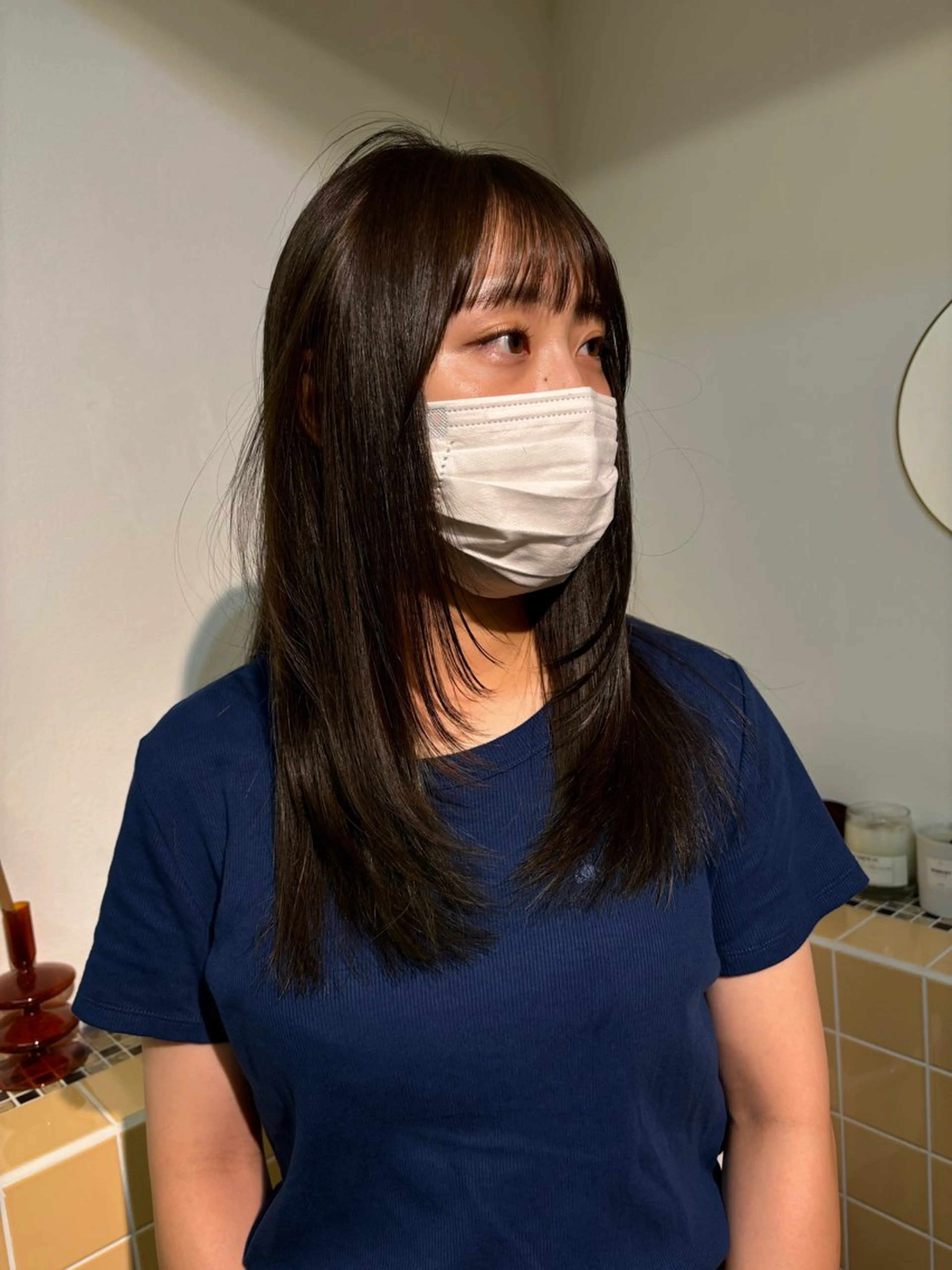 セミロング カラー カット ヘアカラー トリートメント sakura🌸 レイヤー/韓国ヘアのヘアスタイル