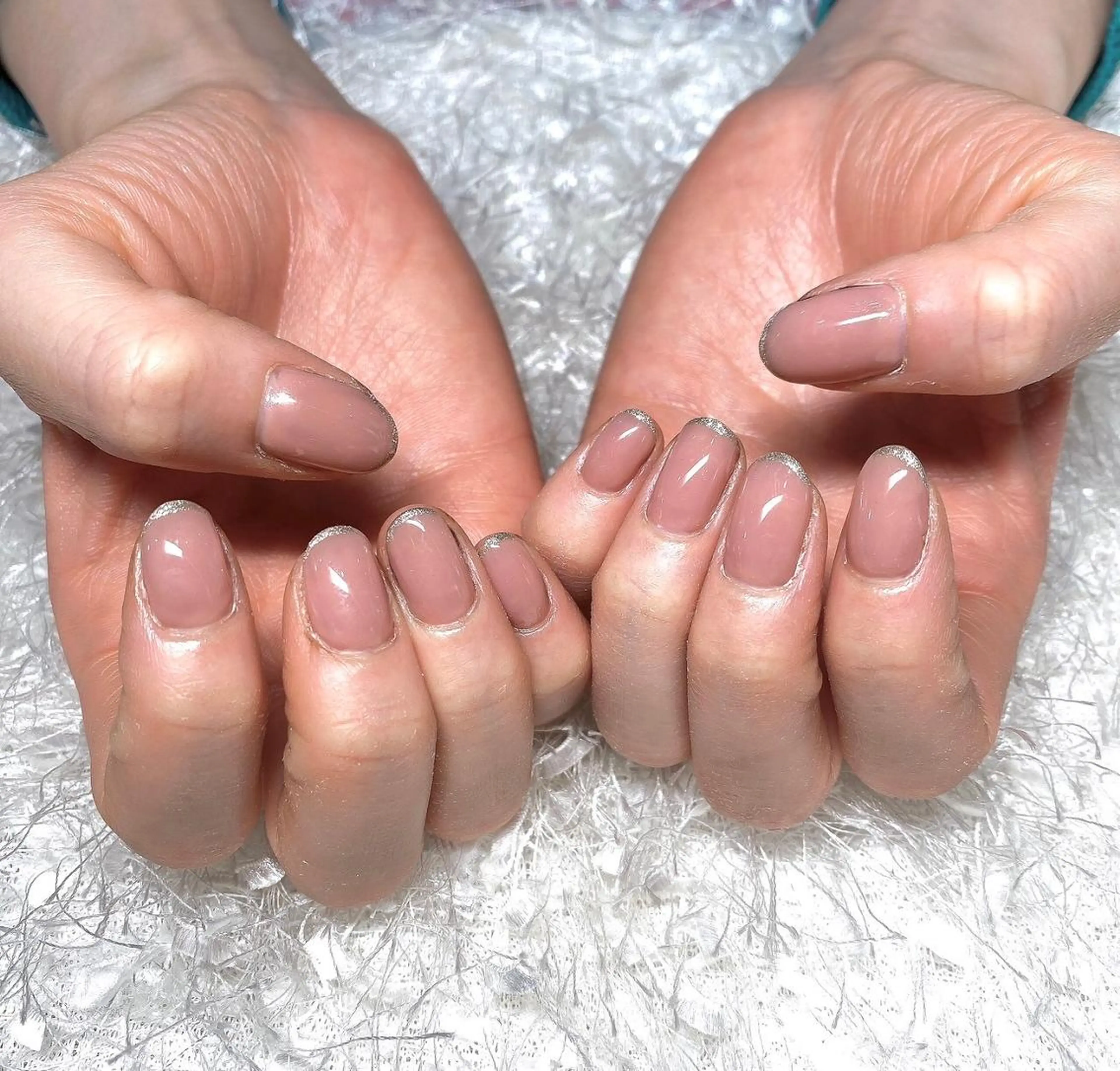 ネイル 長さ出し フレンチネイル ジェルネイル グラデーション 韓国ネイル ハンドネイル Nail&eye Belire 新宿のネイルデザイン