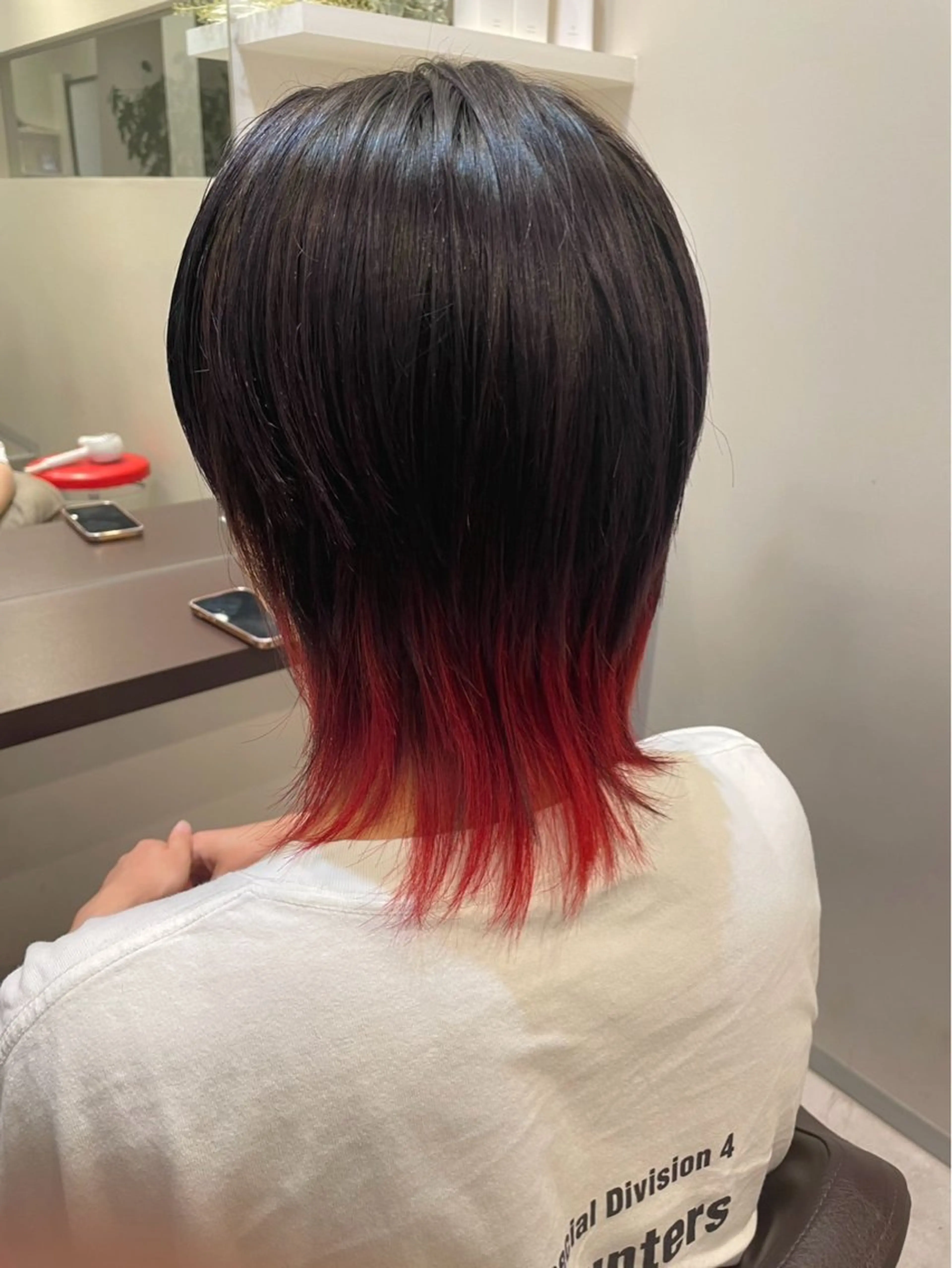 ミディアム カット ヘアカラー 田中 拓人のヘアスタイル