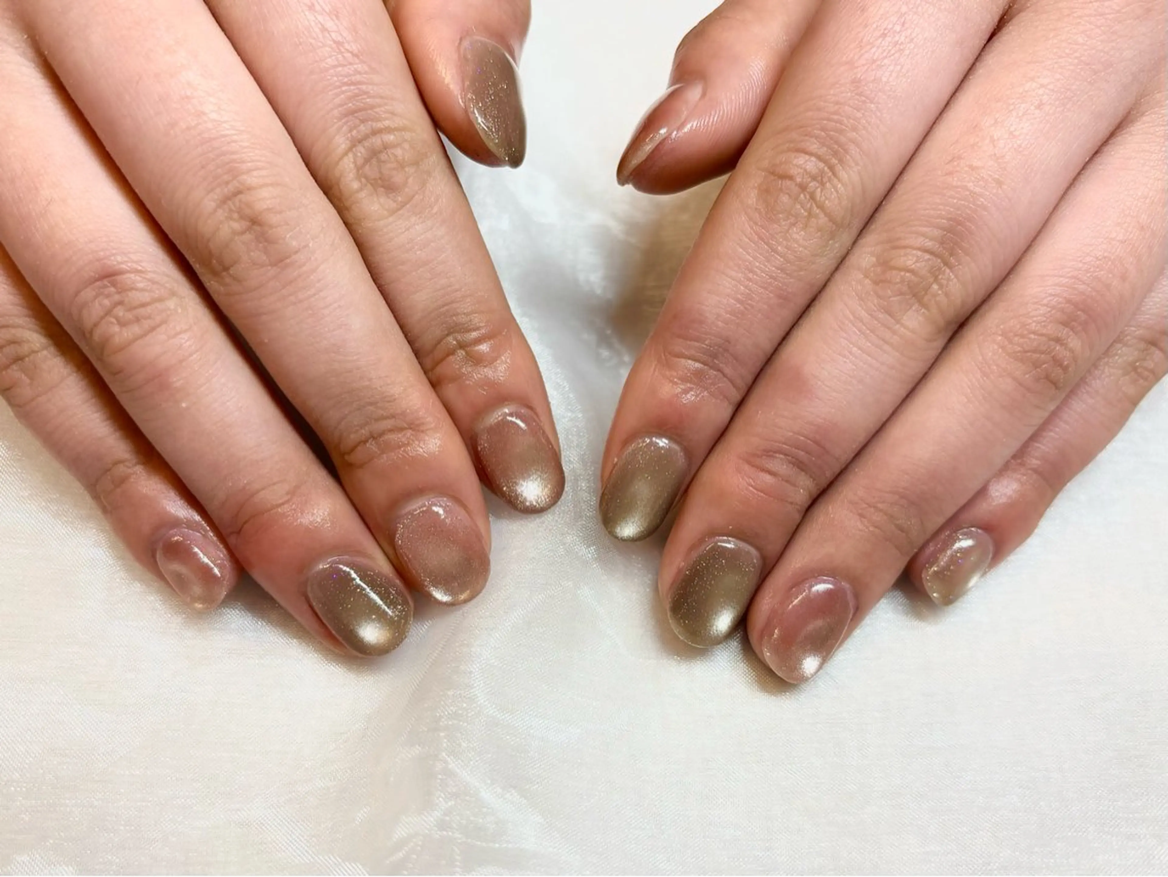 ネイル マグネットネイル ピンク 春ネイル solna_ yuのネイルデザイン