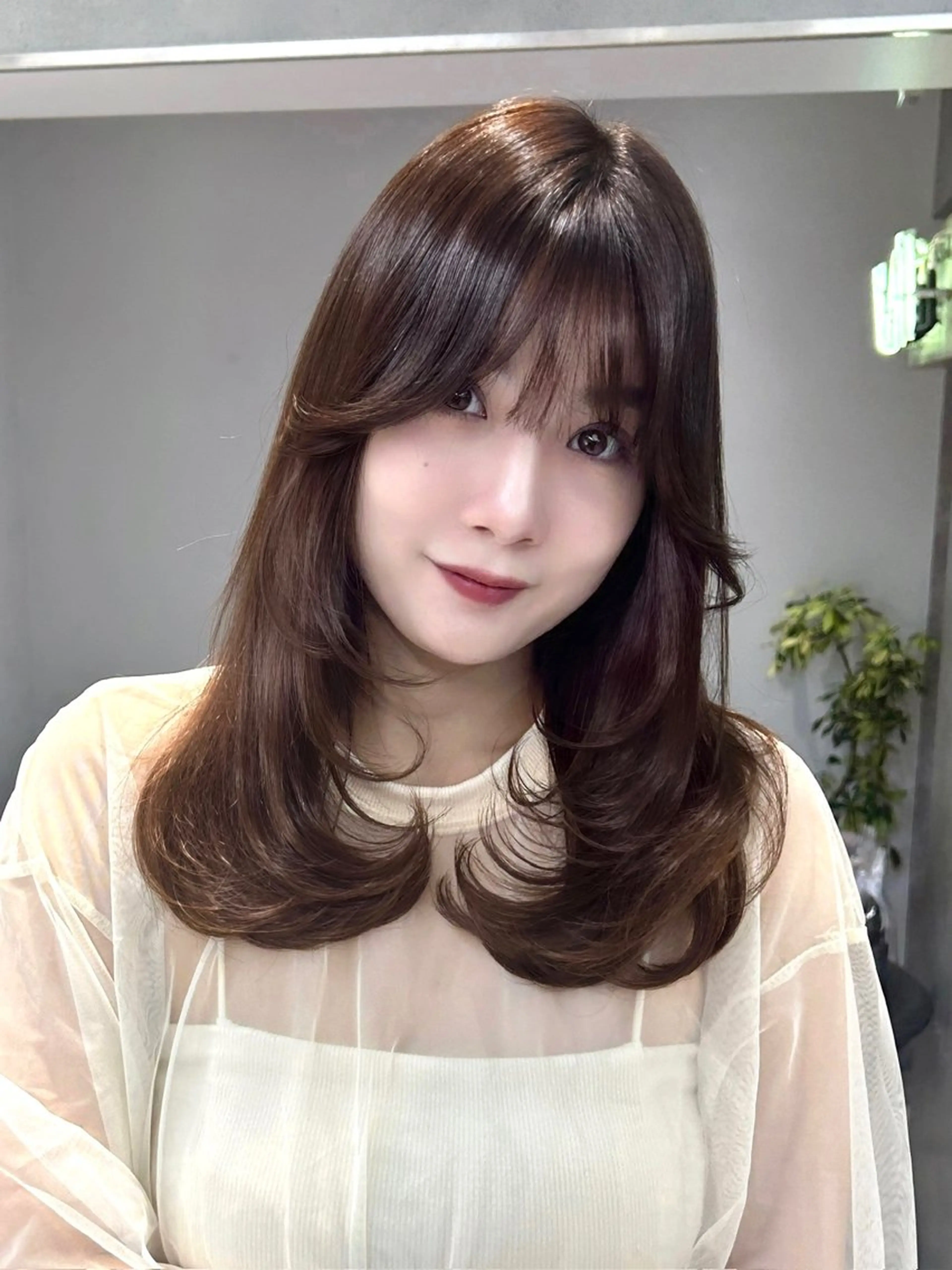 セミロング くびれボブレイヤー 渋谷/kougaのヘアスタイル