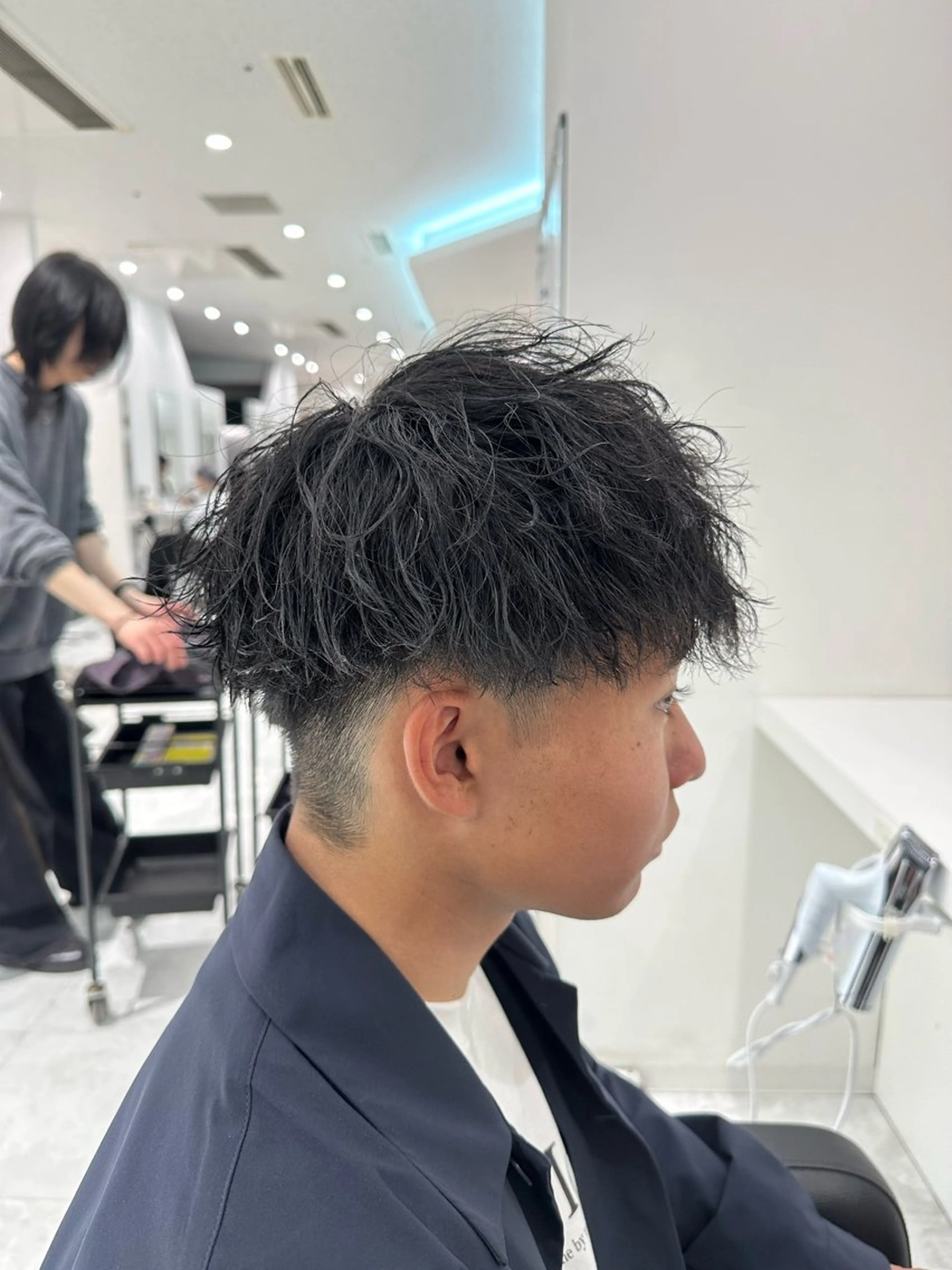 ショート パーマ メンズ カット パーマ 🐺韓国風メンズ特化 あさひ🐺のヘアスタイル