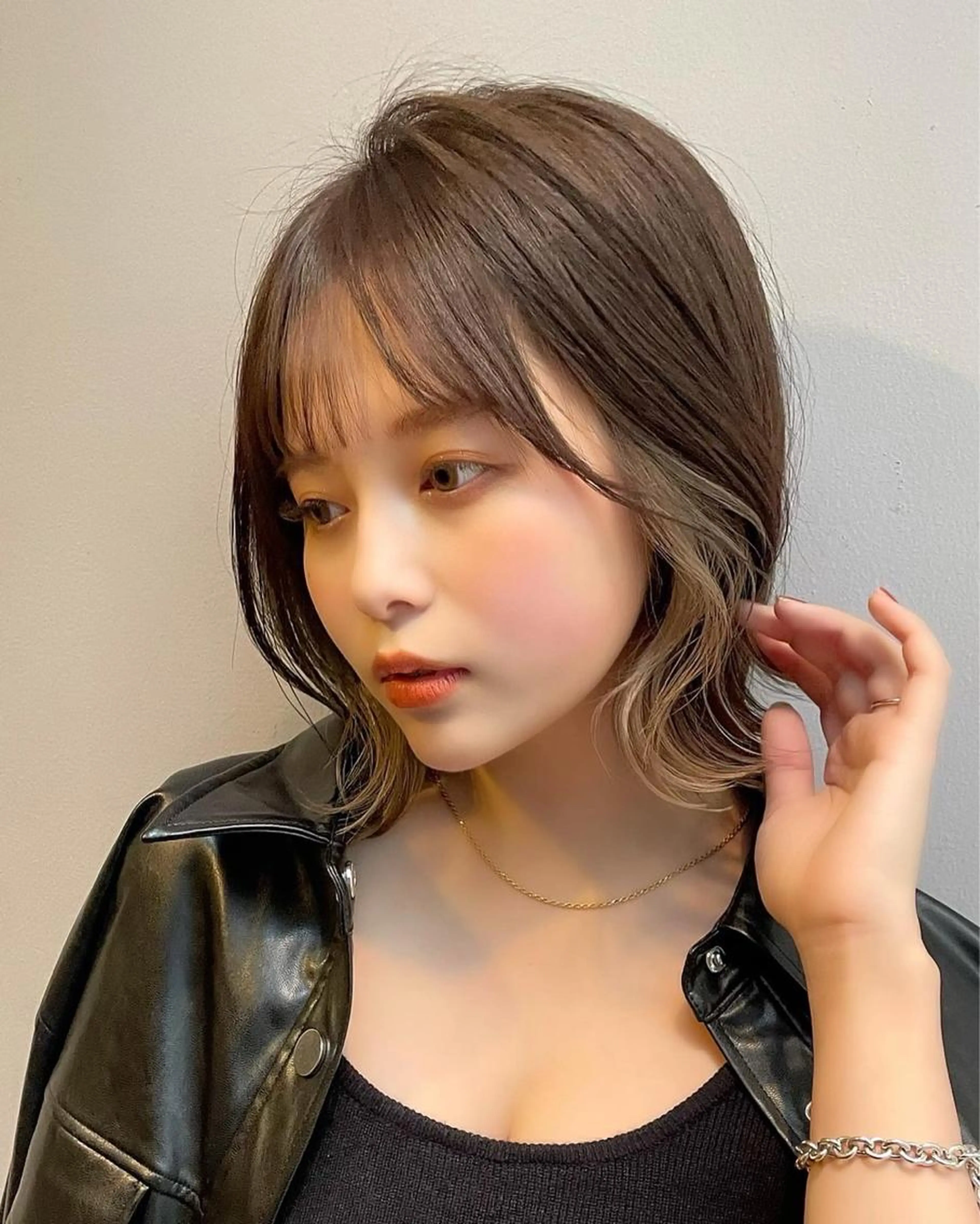 【ブリーチ毛可能✨】酸性前髪矯正+髪質改善TOKIOクイックトリートメントの写真