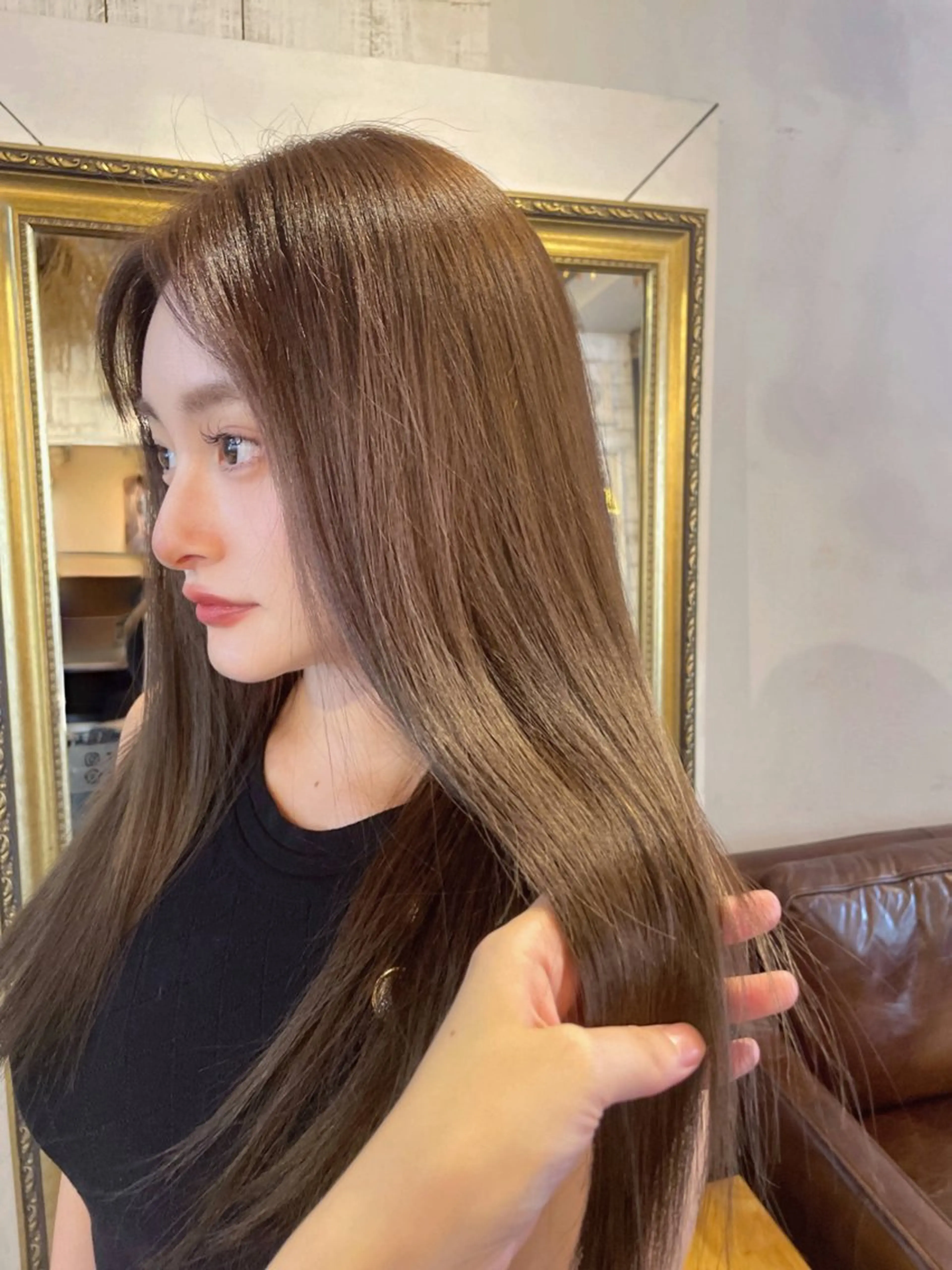 ロング カラー ブリーチ ブリーチなしカラー MAMI /暖色カラーのヘアスタイル