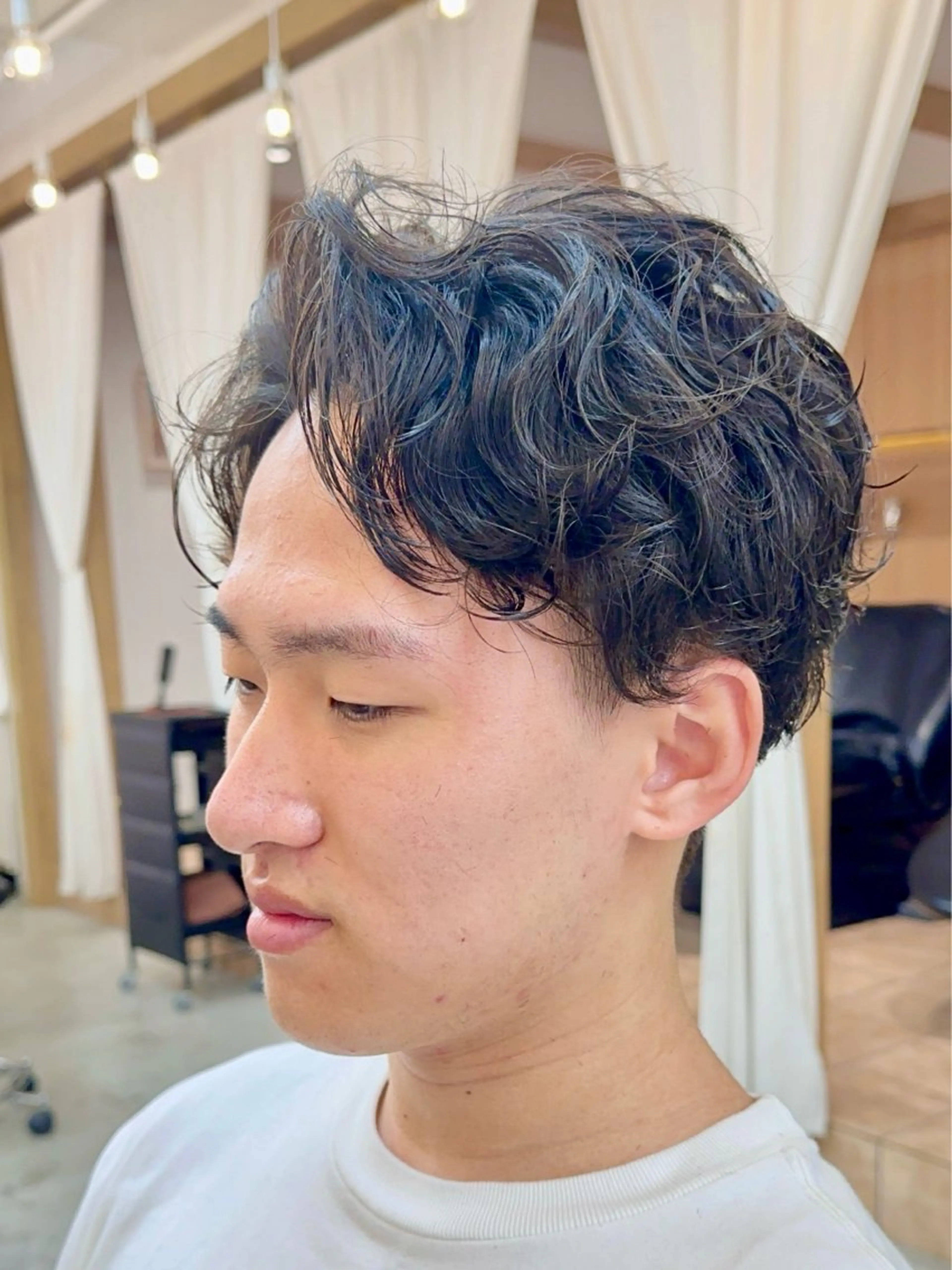 パーマ メンズ カット パーマ トリートメント 巻ける縮毛矯正✨ ボブ/ショートともきのヘアスタイル