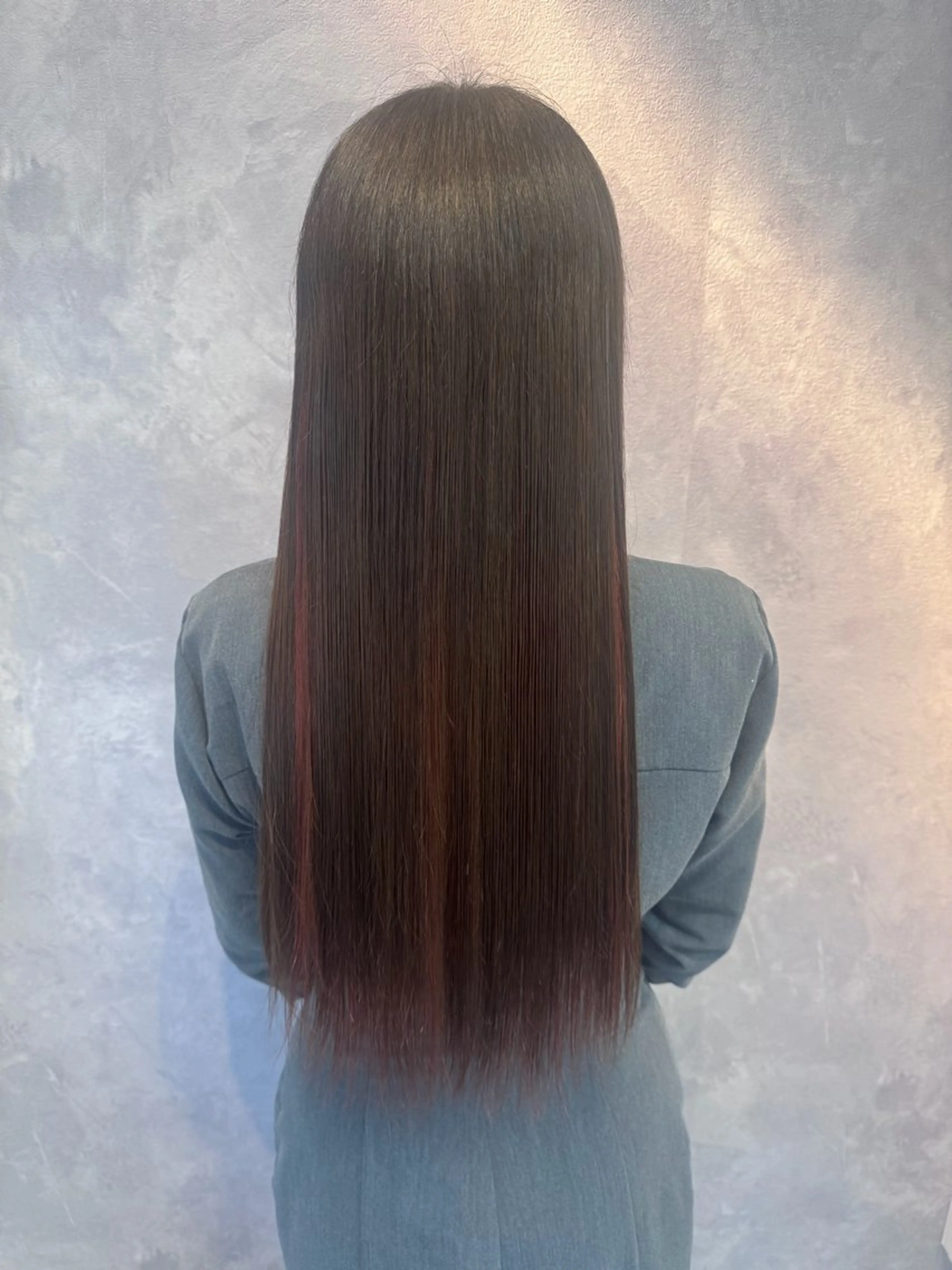 ロング カラー ヘアカラー トリートメント ヒヨシ ルナのヘアスタイル