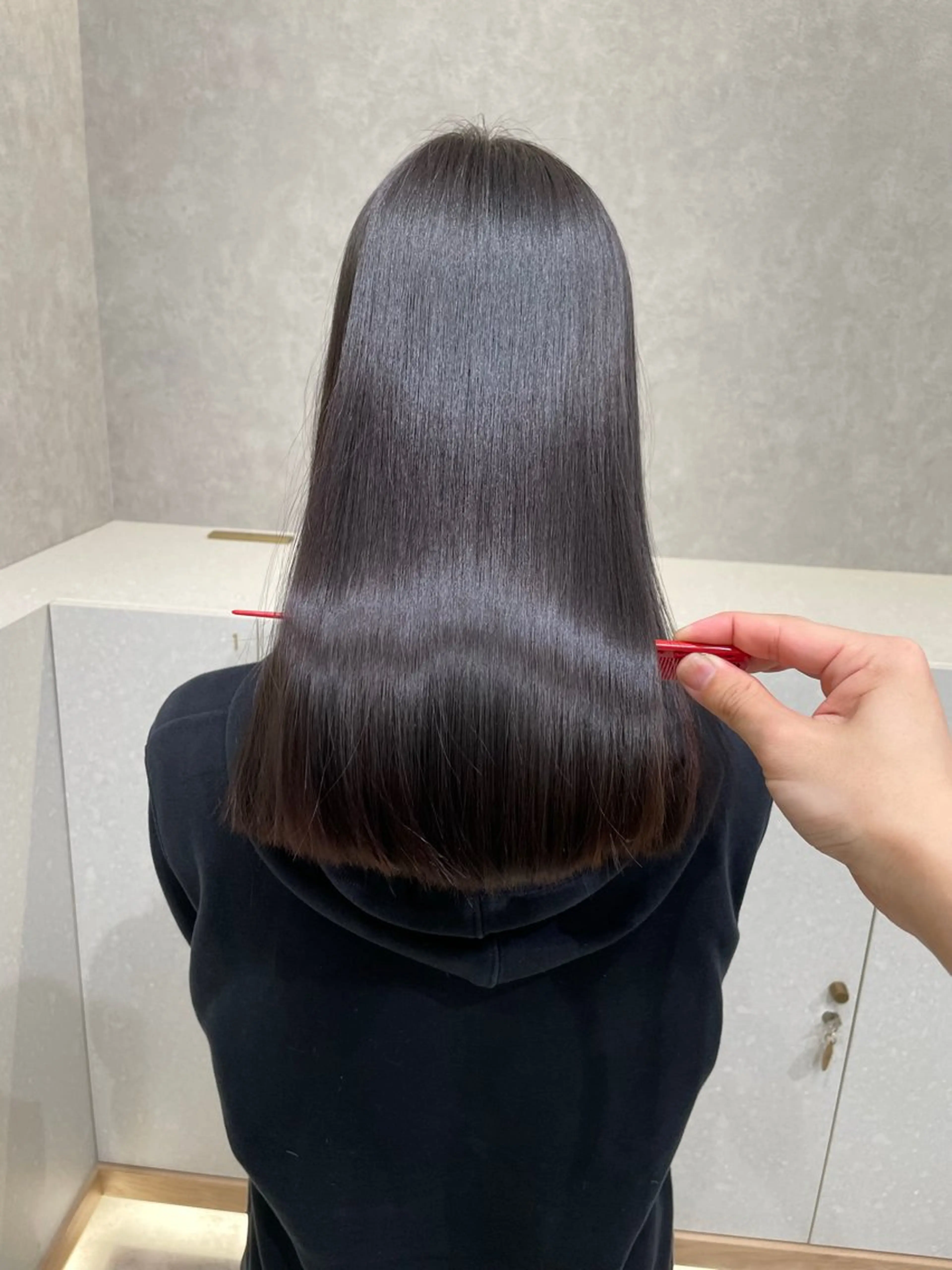 セミロング カラー 髪質改善 カット ヘアカラー トリートメント 《ブリーチ/赤み消し /髪質改善》若松良樹のヘアスタイル