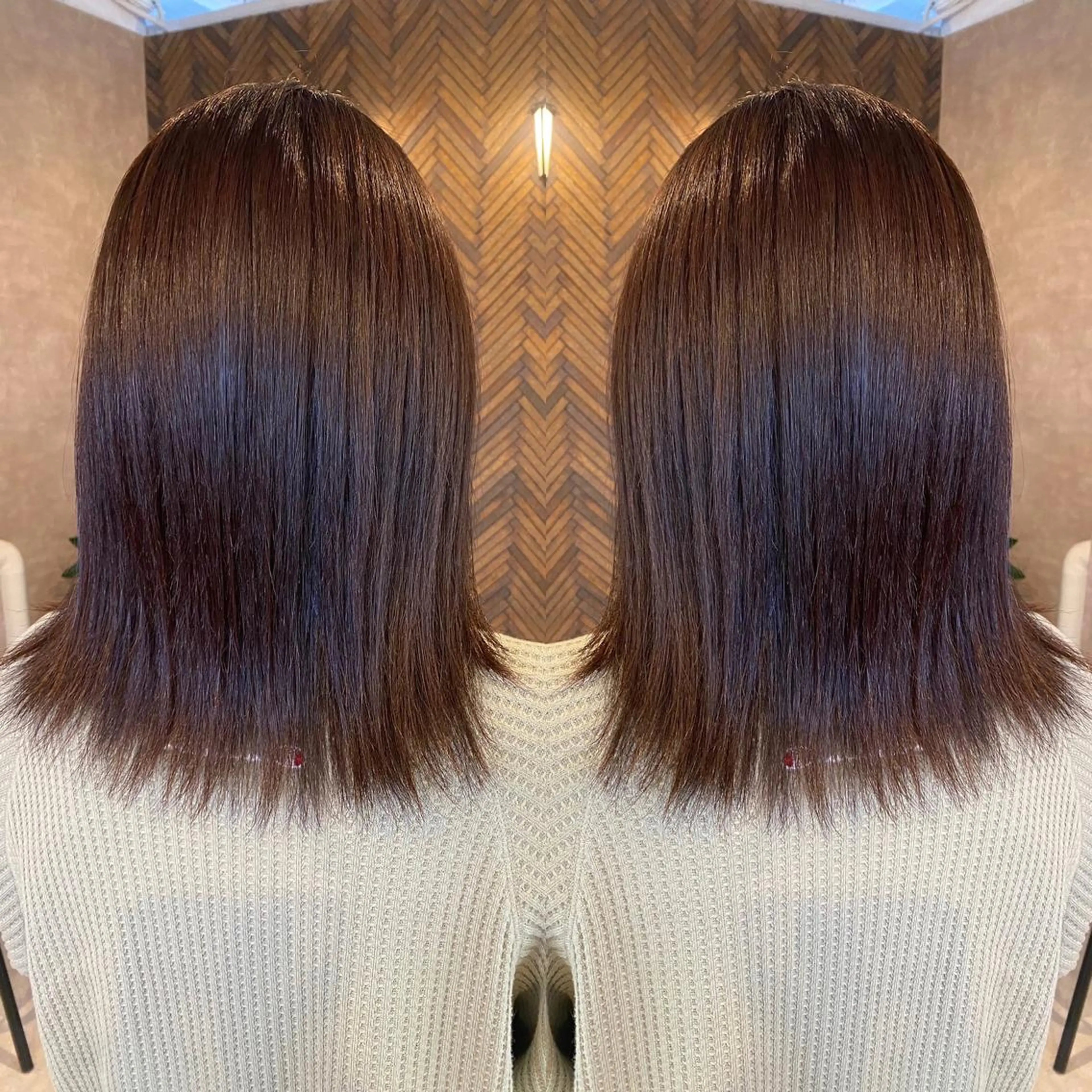 セミロング カラー tocca 💜石田愛結💜のヘアスタイル