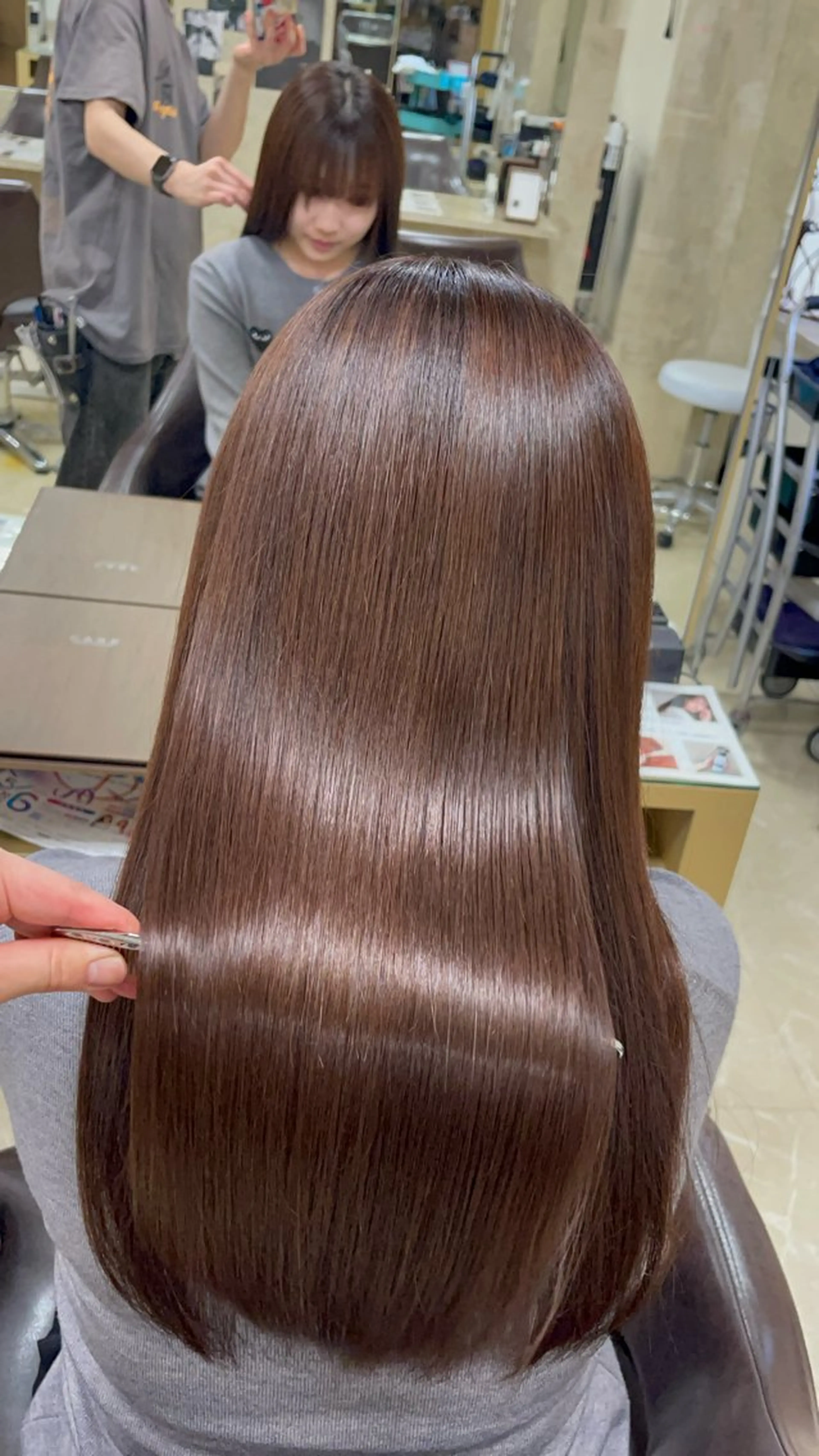 ロング 縮毛・酸性ストレート 特化のヘアスタイル