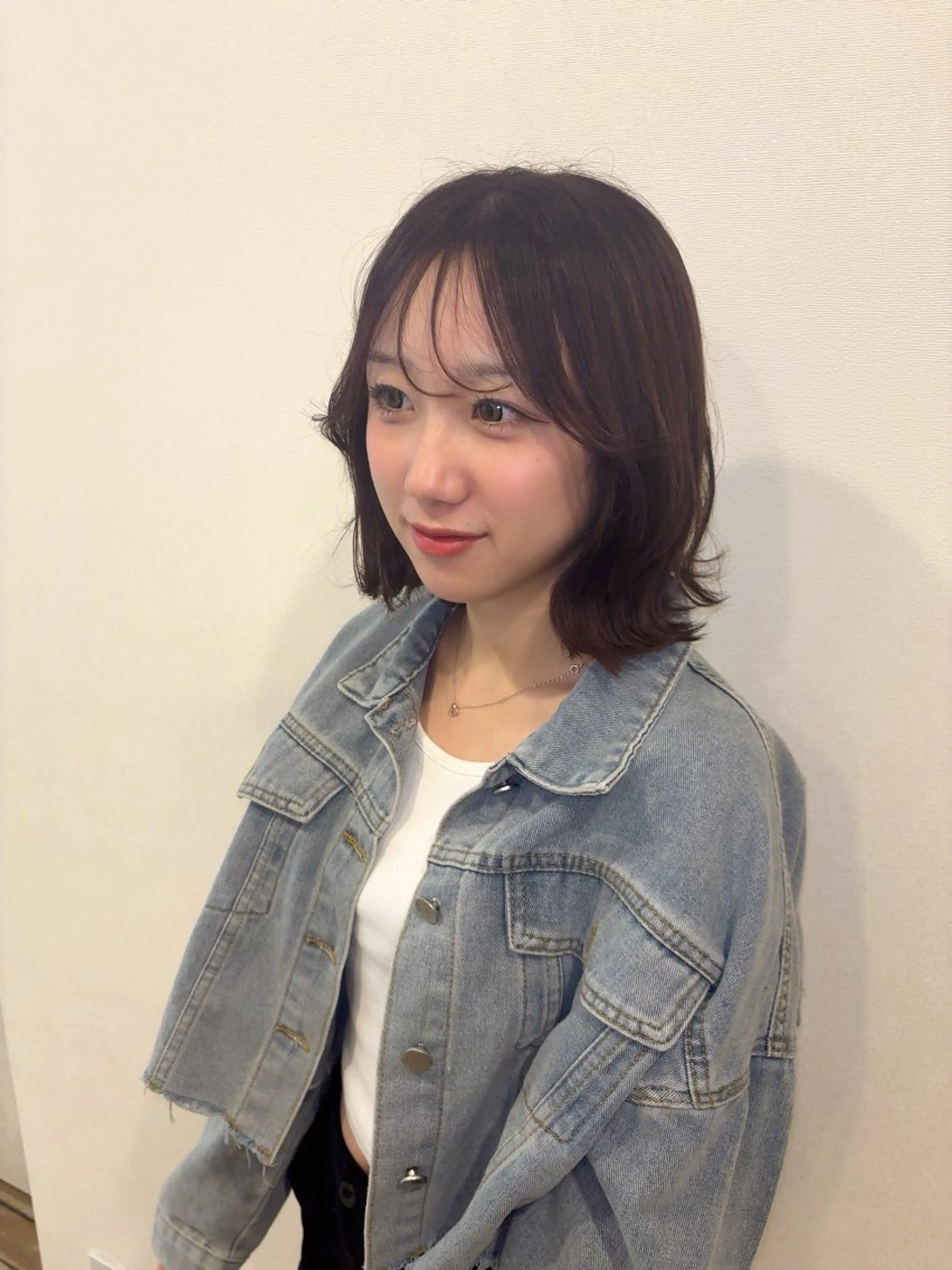 ミディアム ヘアカラー 村松 音歩のヘアスタイル