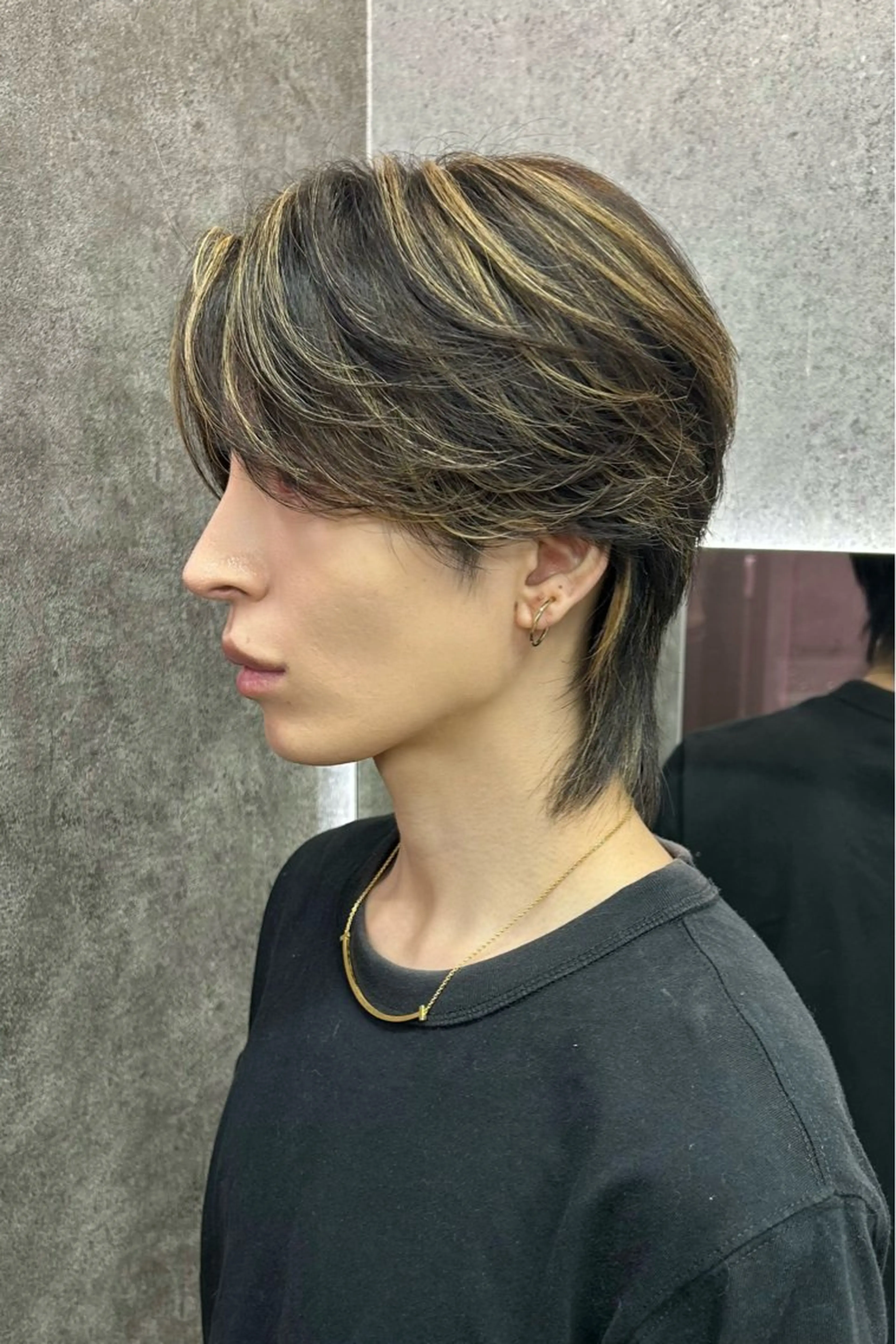 ミディアム メンズ カット ヘアセット メンズスタイリスト 前田雄輝のヘアスタイル