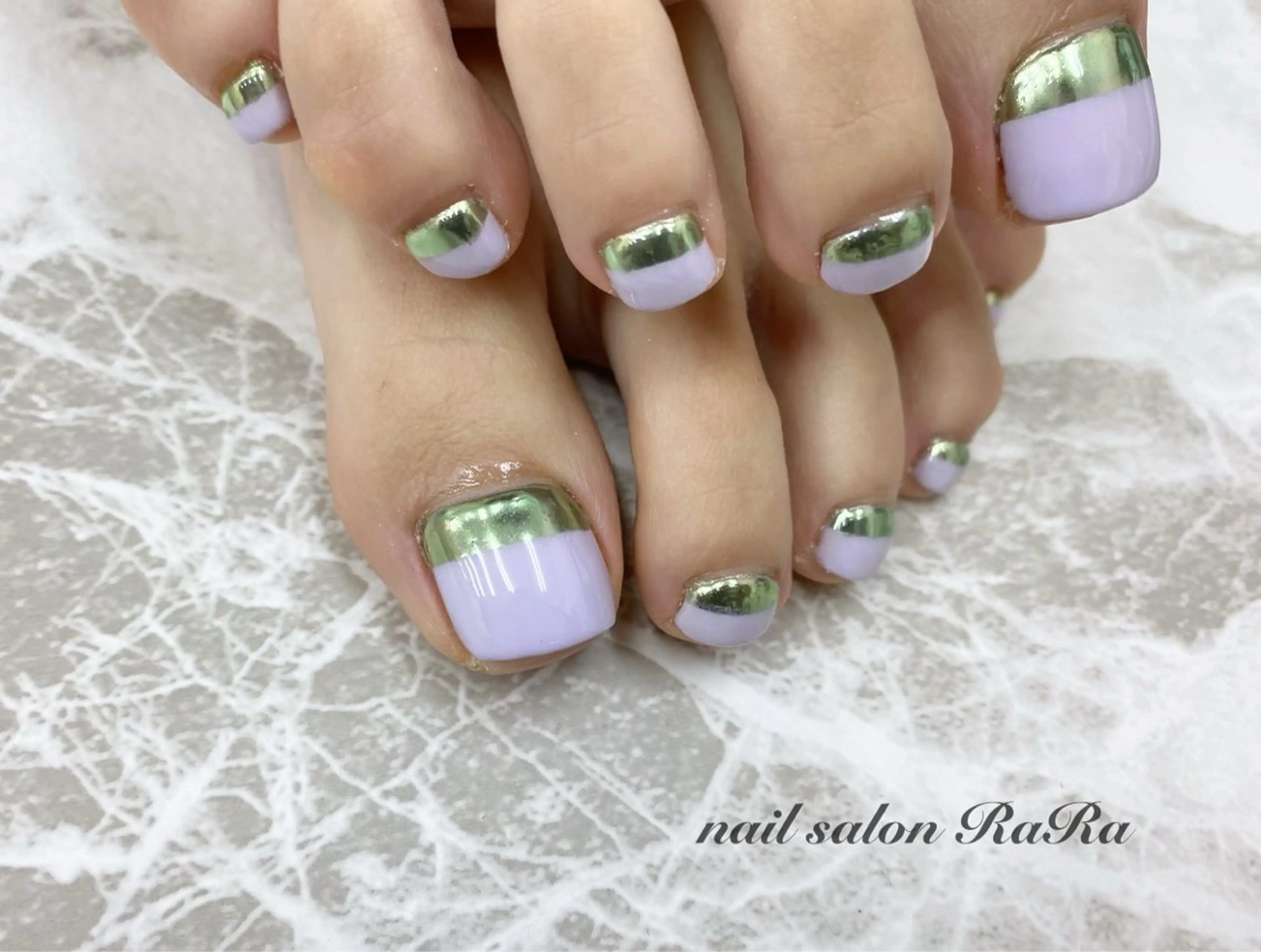 新規様限定他店オフ無料☆フットジェルワンカラー＋アート¥6,200～の写真