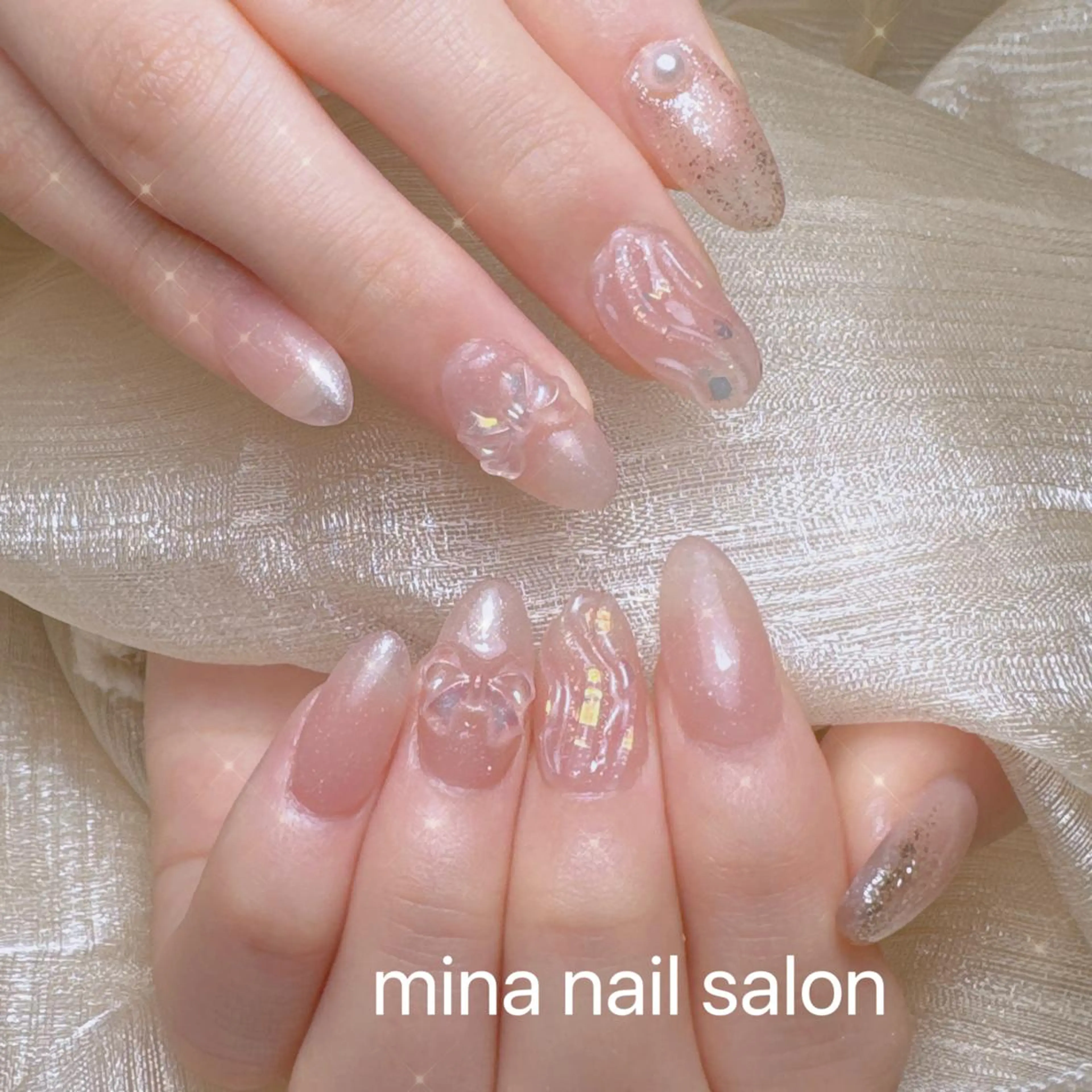 ネイル 🎀ゆうず 𝜗𝜚 ྀིのネイルデザイン