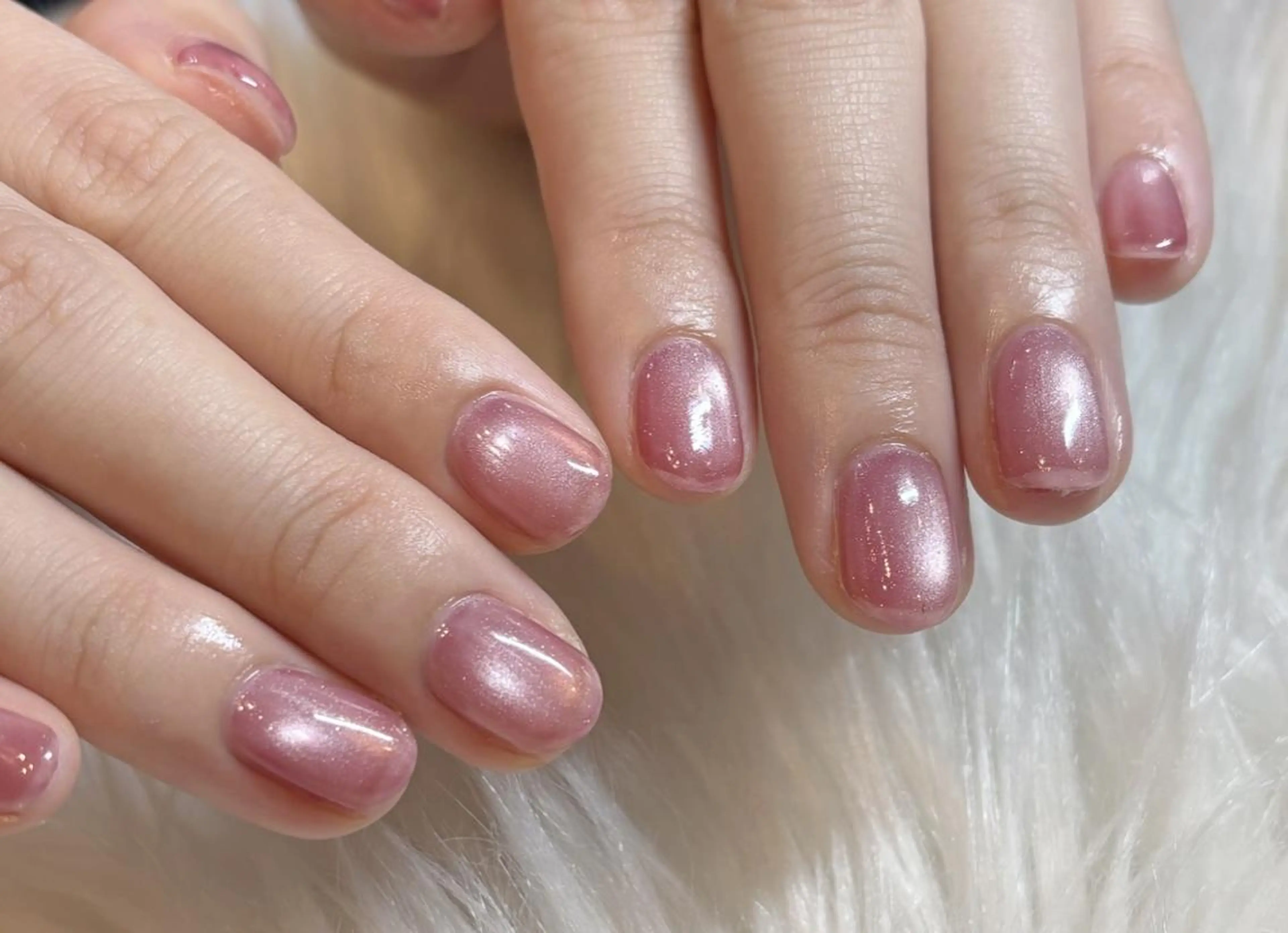 🩵ワンカラーorラメグラデーション🩵＋500円でマグネットorフラッシュ変更可💅ショートネイルのみ（オフ500円）の写真