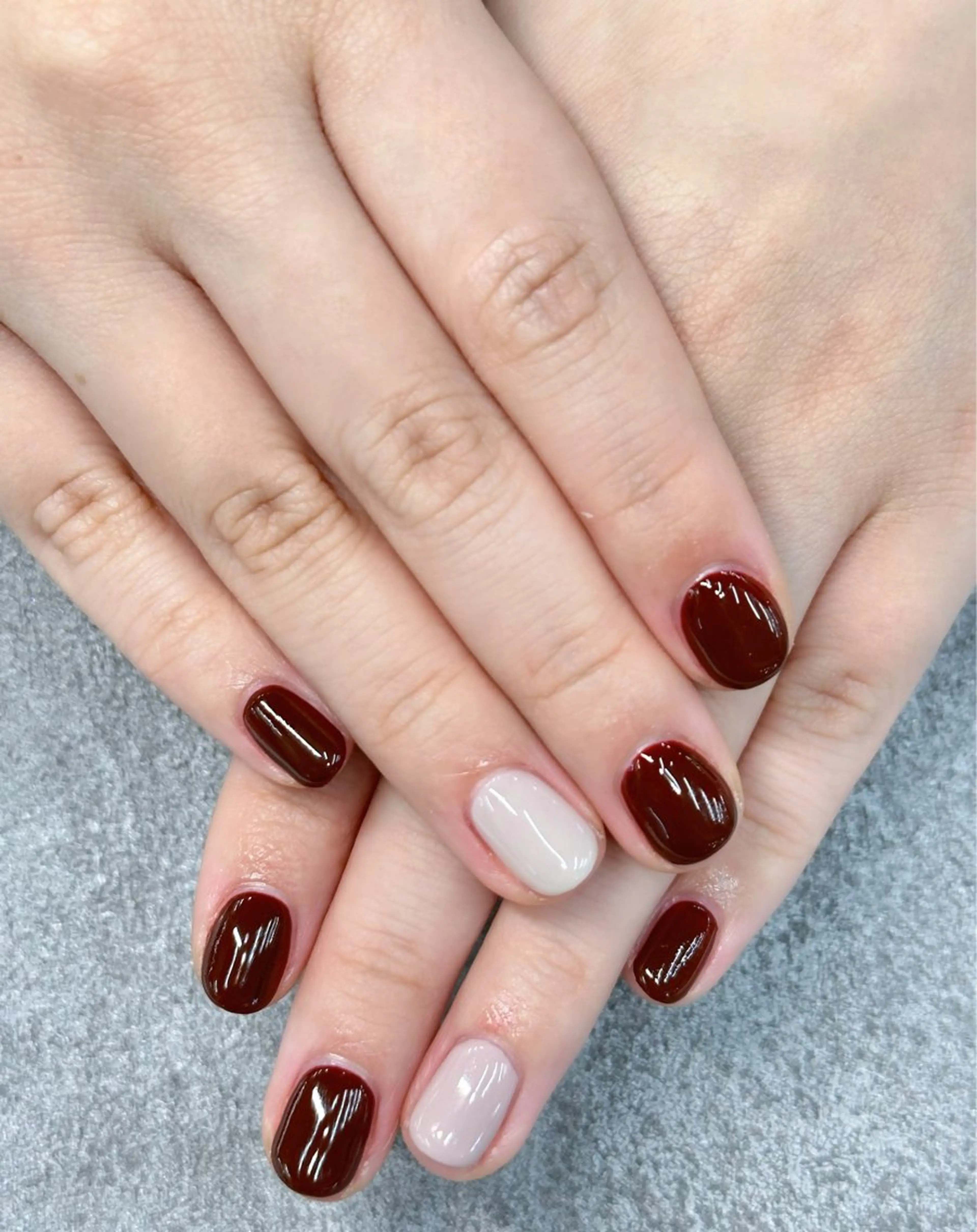 ネイル ボルドー MAXKELLY MEGUMIのネイルデザイン