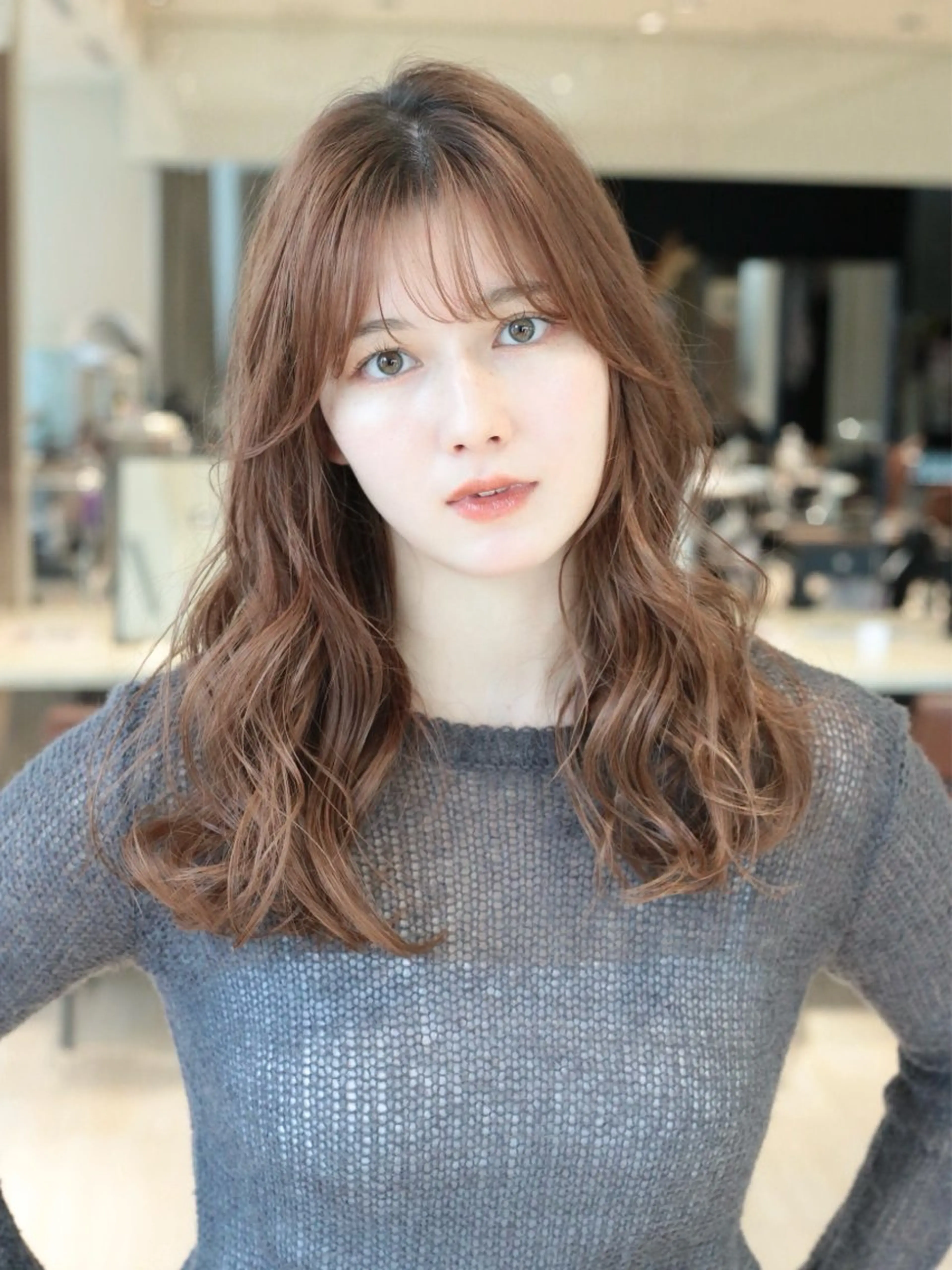 セミロング カラー カット ヘアカラー トリートメント レイヤー/顔周り /透明感🩶高橋大のヘアスタイル