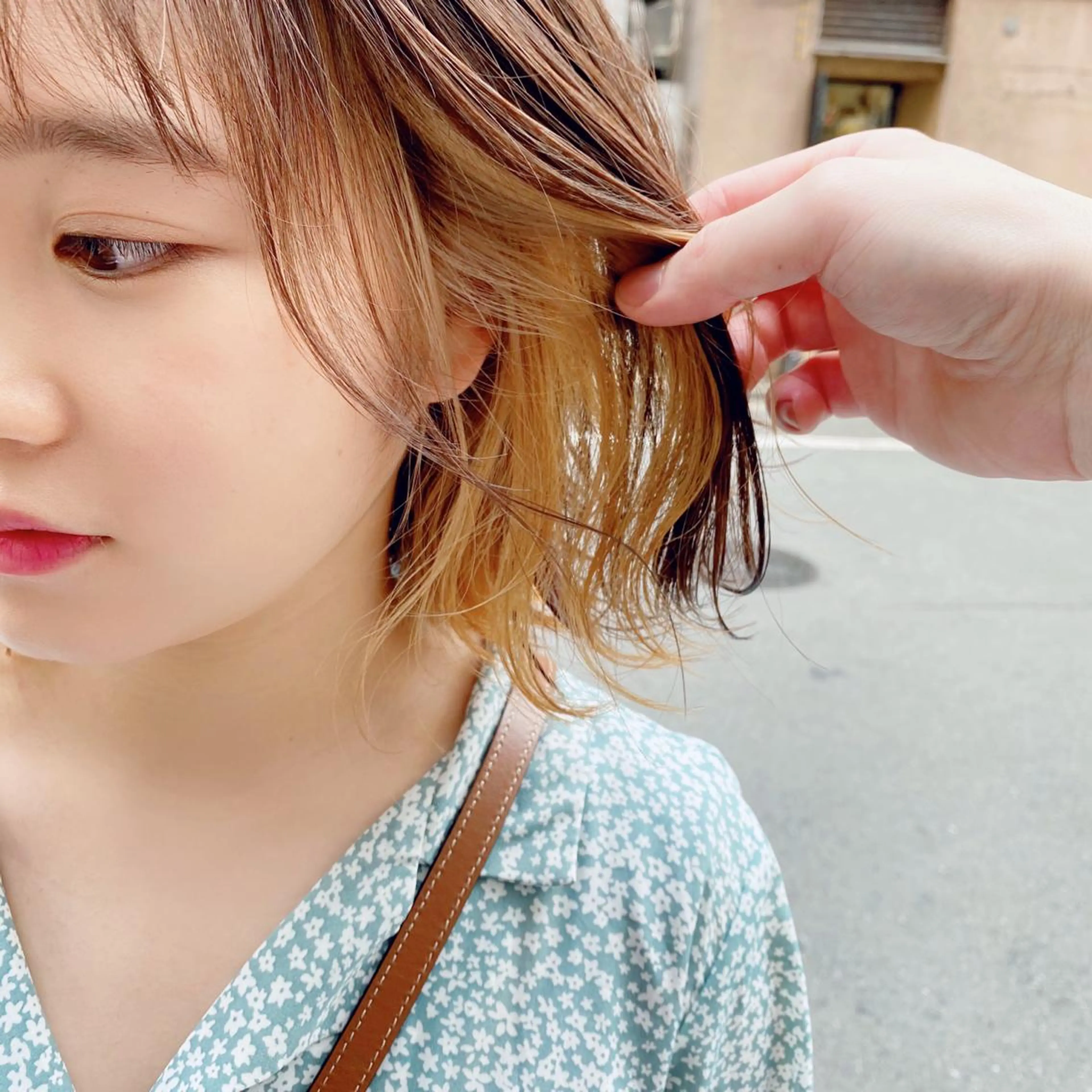 ショート カラー カット ヘアカラー トリートメント 癖毛救済✂️ボブ /髪質改善ストレートのヘアスタイル