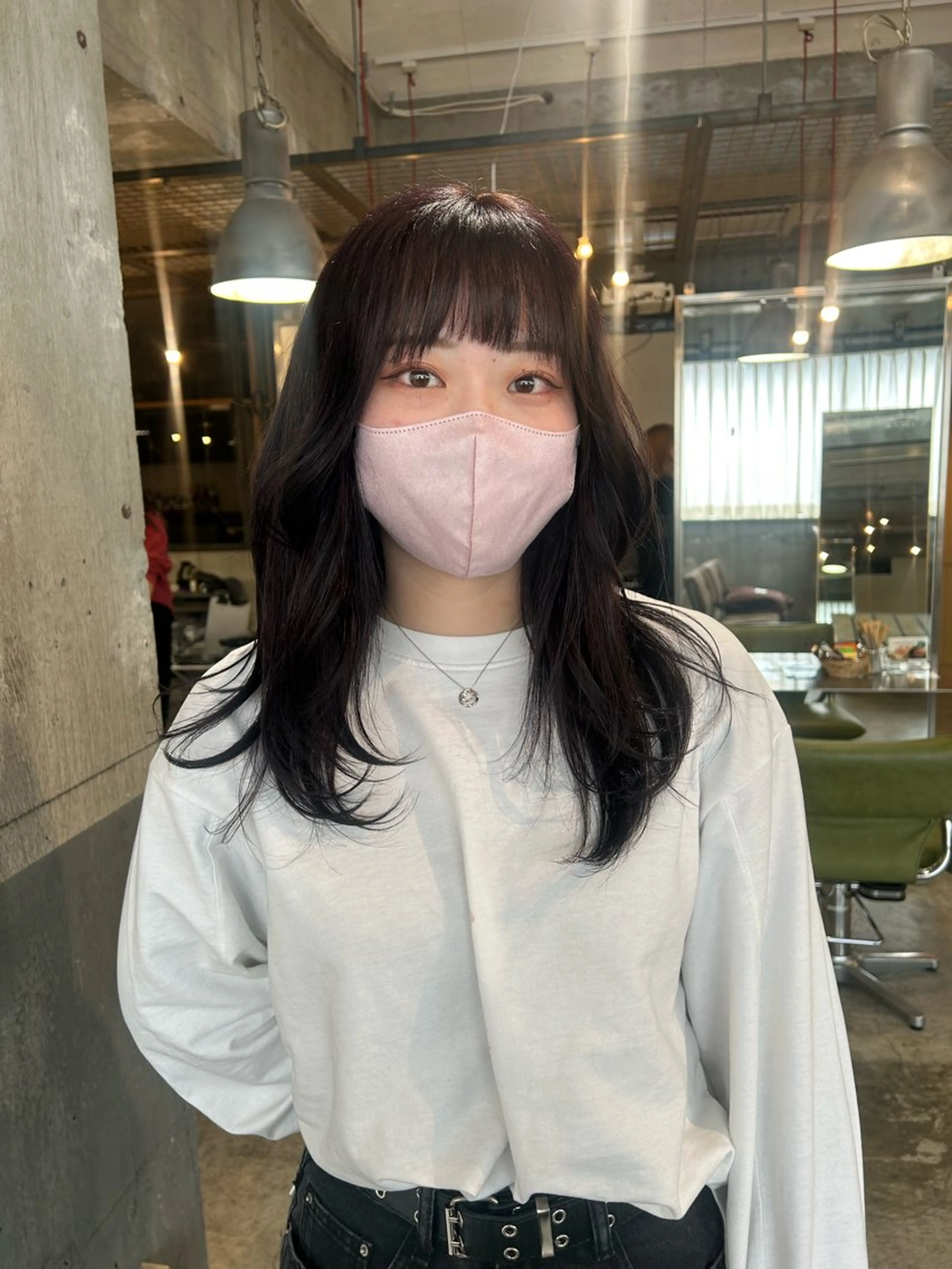 ミディアム カラー ブリーチ ヘアカラー keen 立川のヘアスタイル