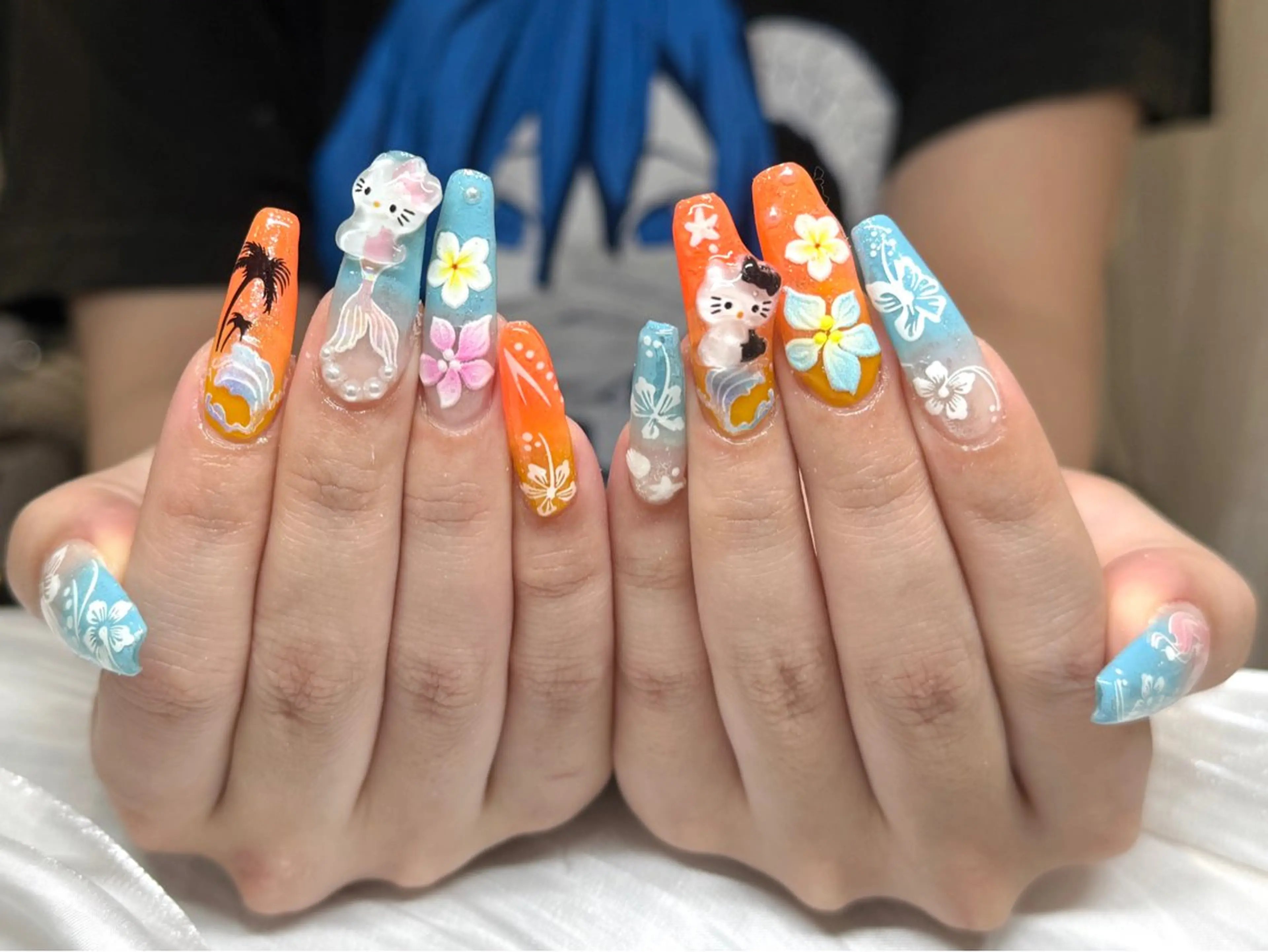 ネイル フットネイル フレンチネイル ジェルネイル ガラスフレンチ 韓国ネイル The Nail & Eye Lashの眉毛・アイブロウイメージ