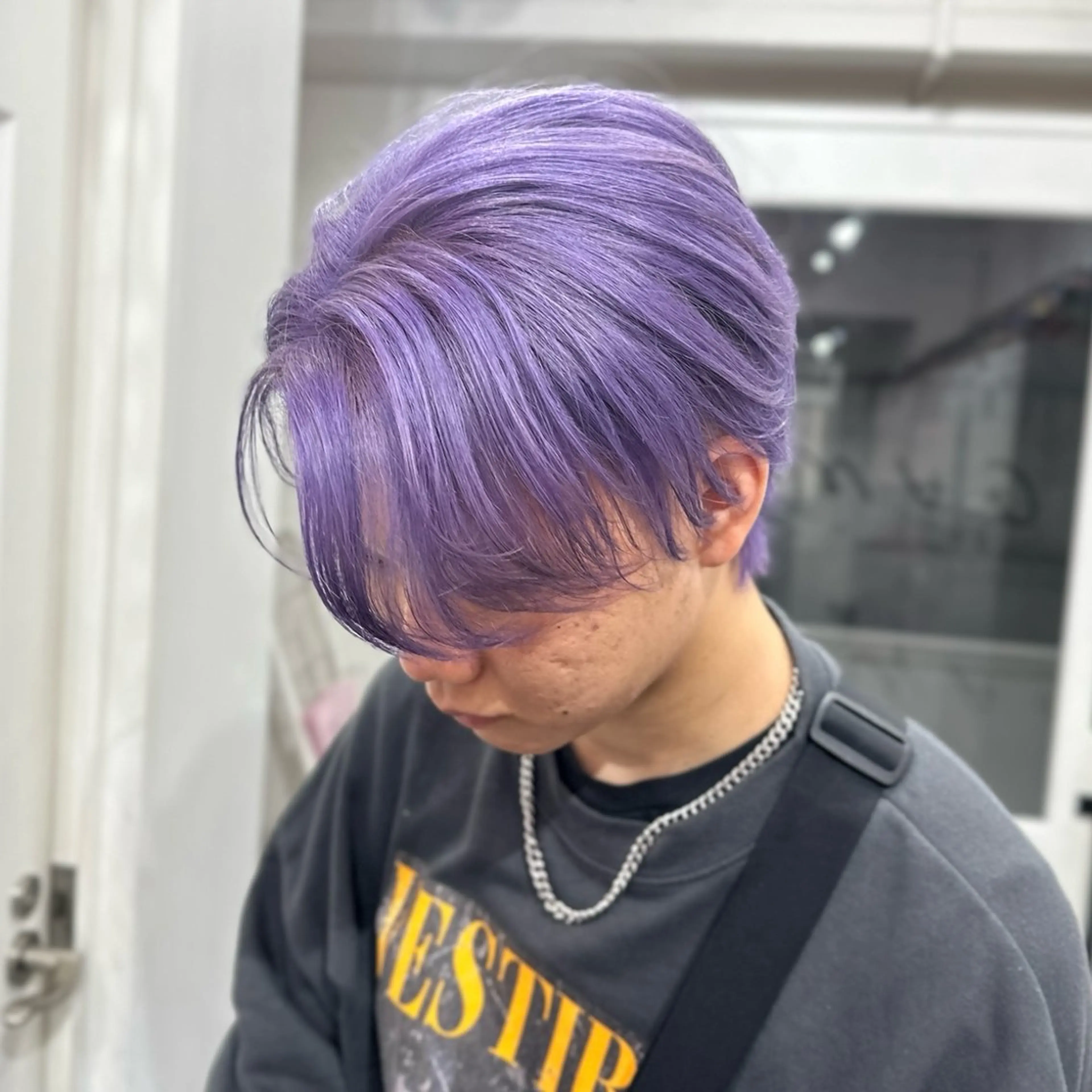 ショート カラー ヘアカラー ハイトーン/ウルフ /エクステ/ましろのヘアスタイル