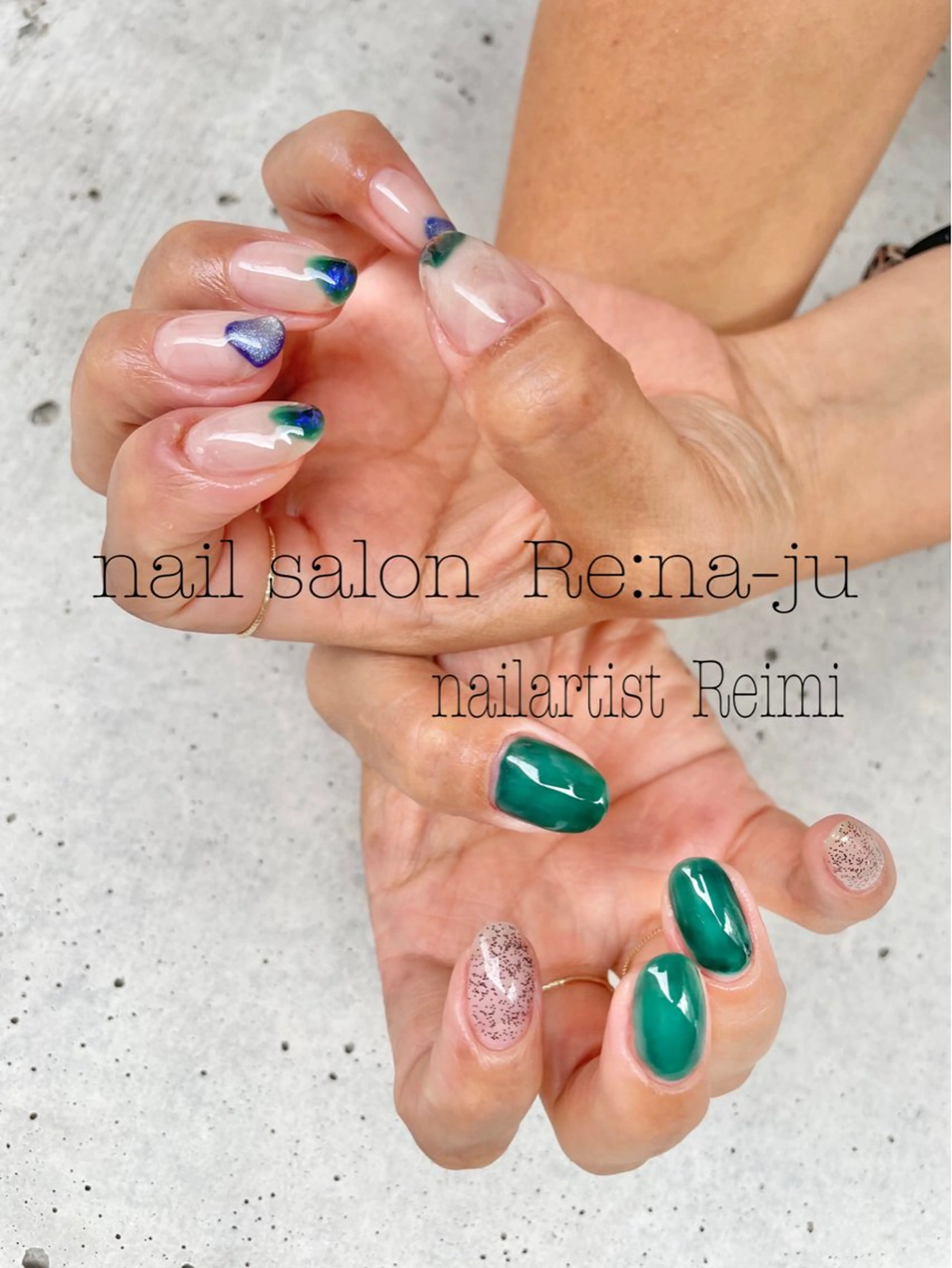 ネイル 持ち込み Rena-ju キャサディのネイルデザイン