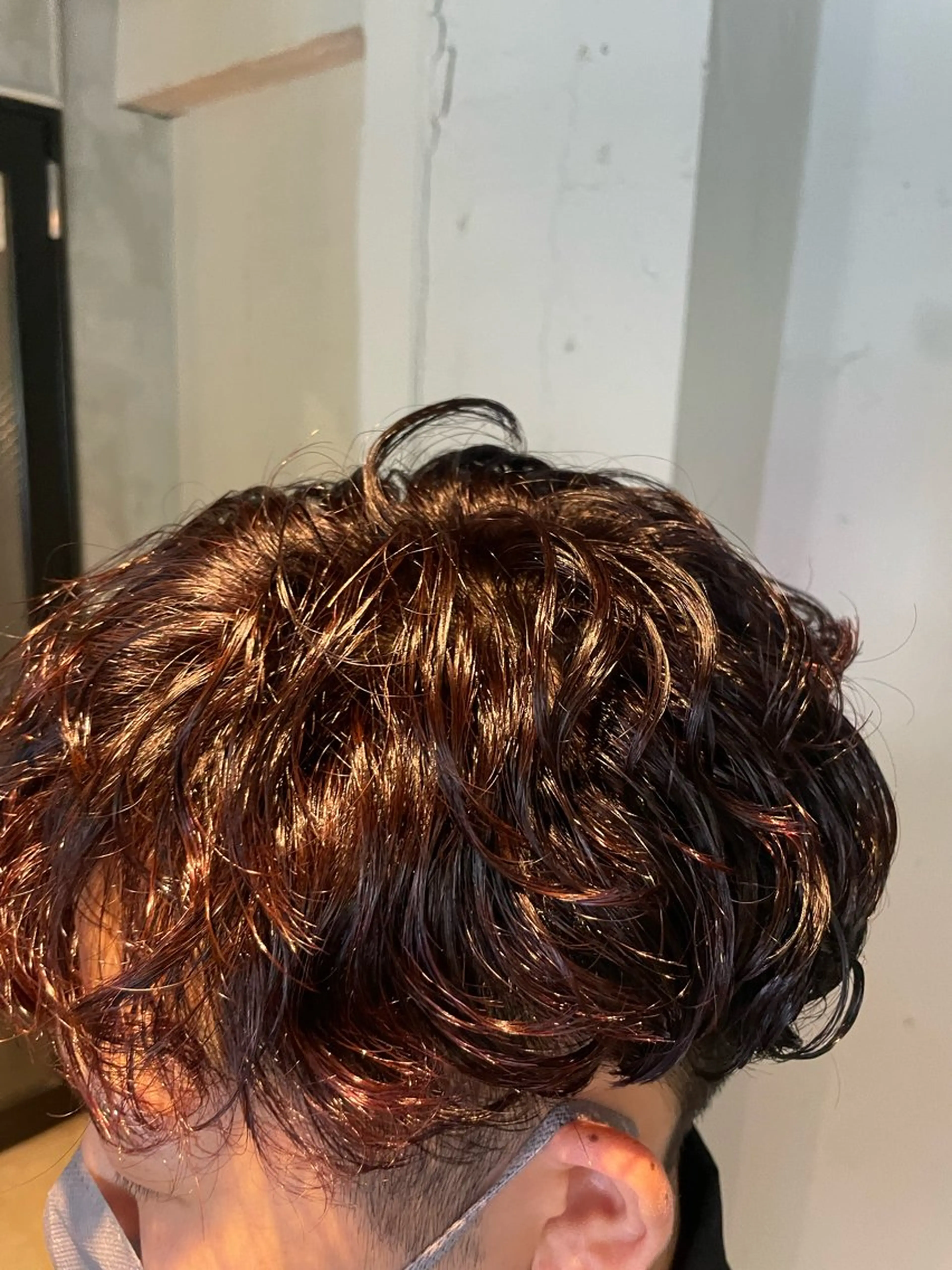 メンズ ヘアカラー トリートメント 透明感・美髪 monsoワニベユナのヘアスタイル