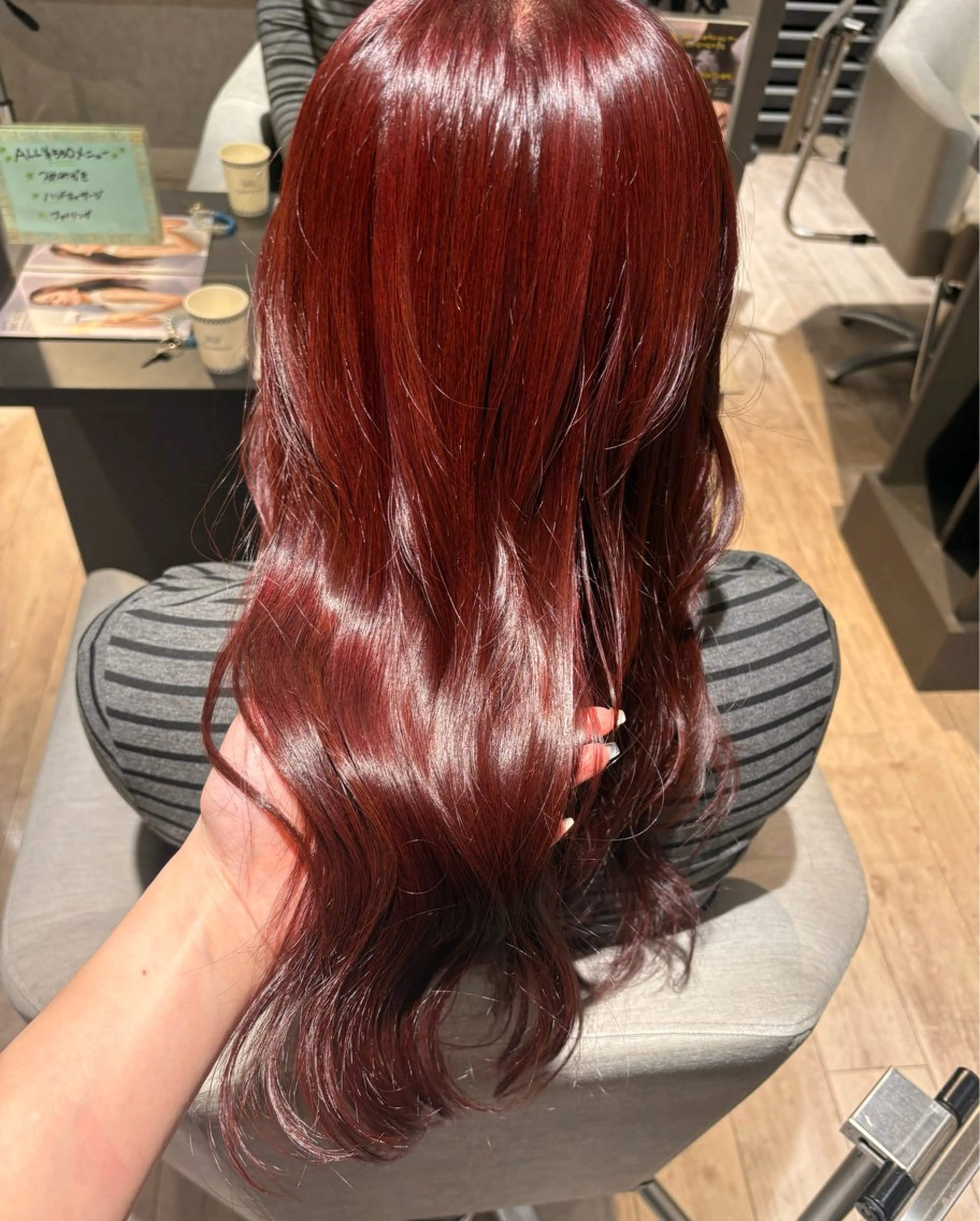 カラー ブリーチ ブラウンカラー ダブルカラー ブリーチなしカラー ヘアカラー みやもと しんのヘアスタイル