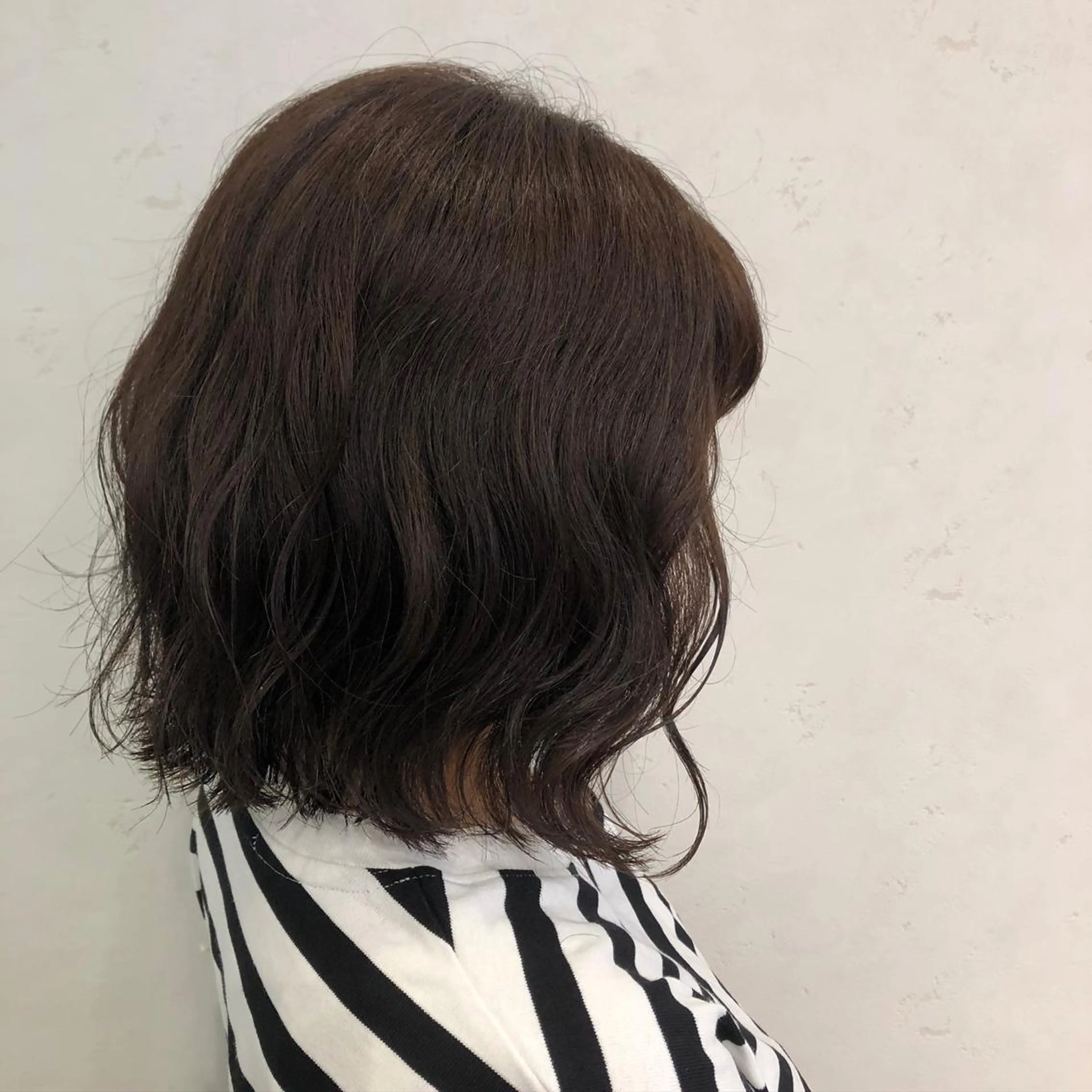 ミディアム カラー 青田 明日海のヘアスタイル