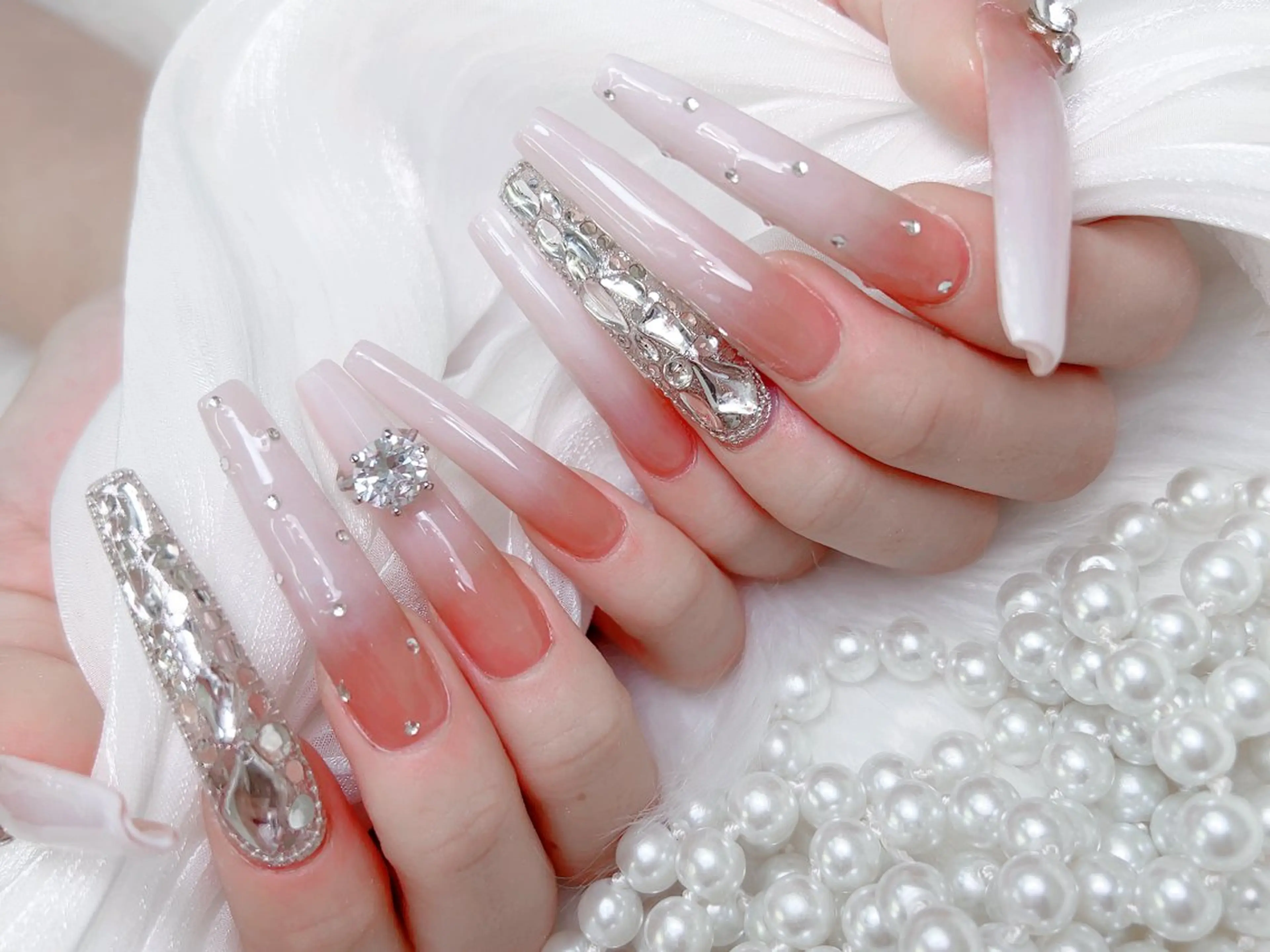 ネイル ハンドネイル M🌷nail 長さだし専門店のネイルデザイン