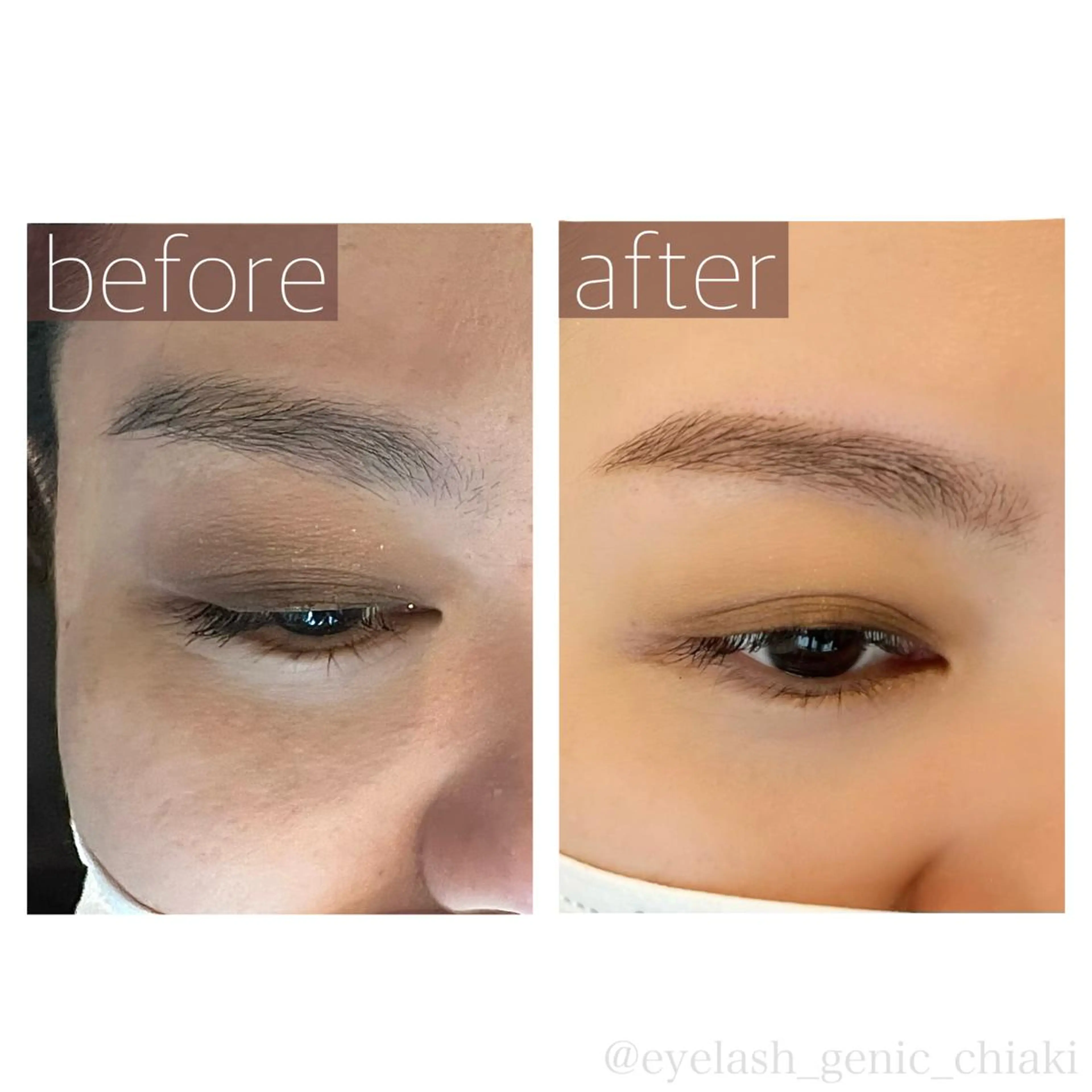 アイブロウ ワックス脱毛 Eyelash GENICのマツエク・マツパデザイン